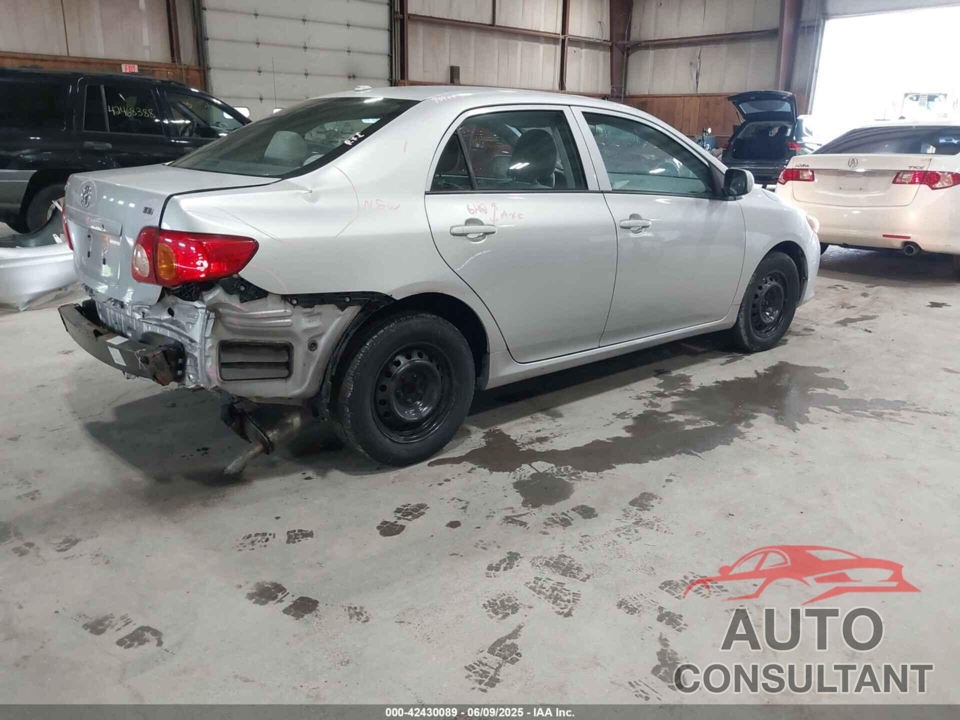 TOYOTA COROLLA 2009 - 1NXBU40E39Z037254