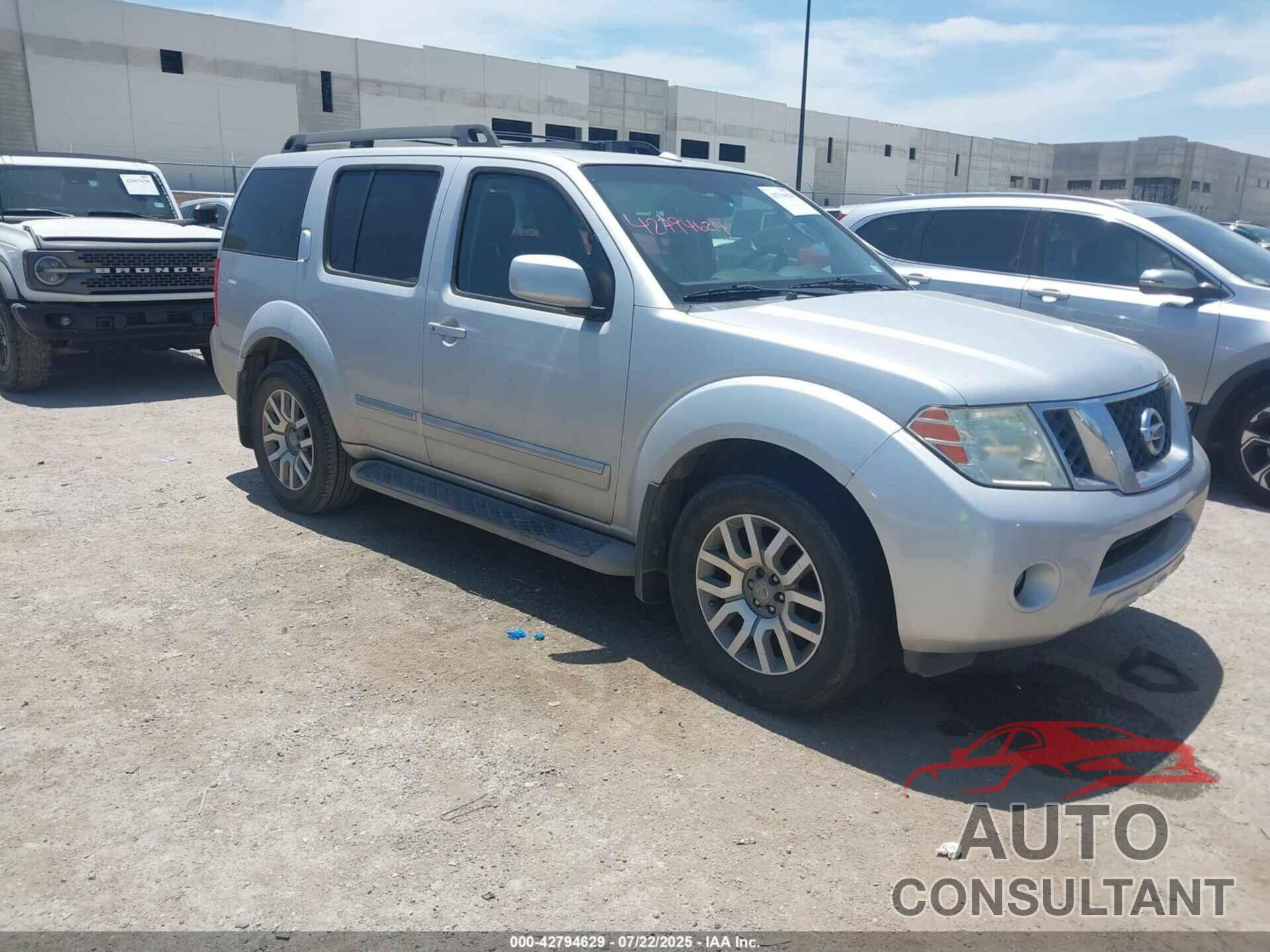 NISSAN PATHFINDER 2012 - 5N1AR1NN0CC639496