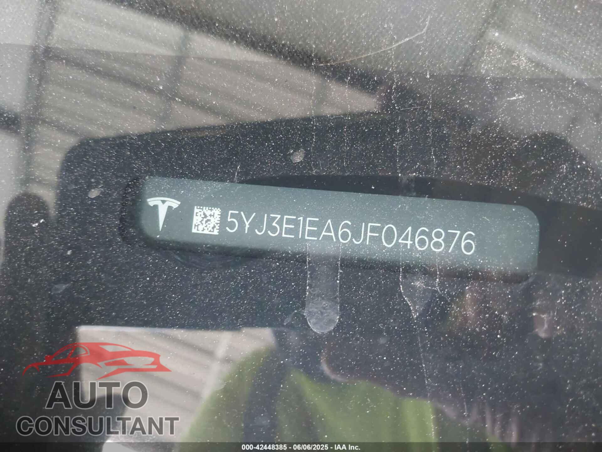 TESLA MODEL 3 2018 - 5YJ3E1EA6JF046876