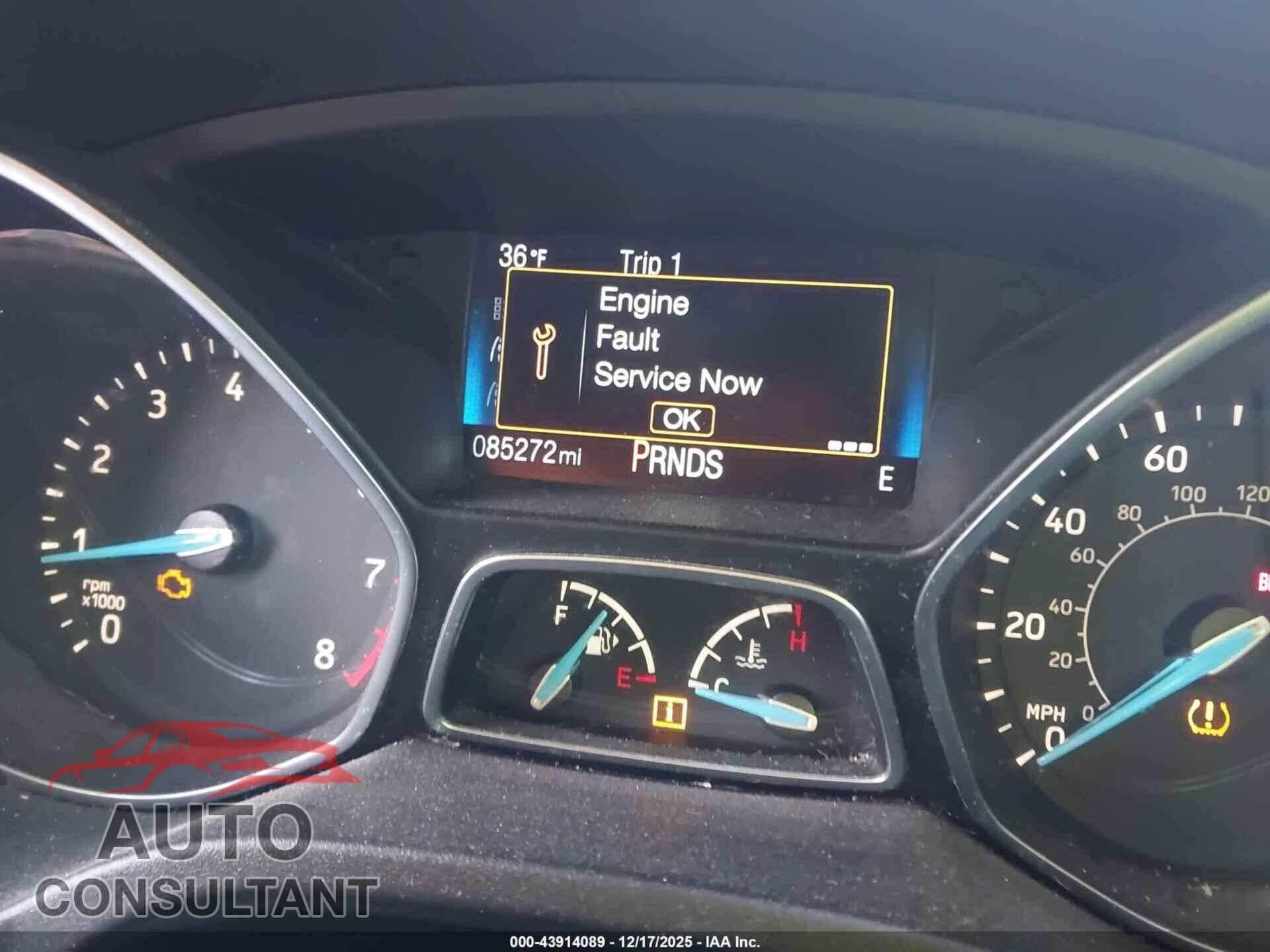 FORD FOCUS 2016 - 1FADP3K26GL360787
