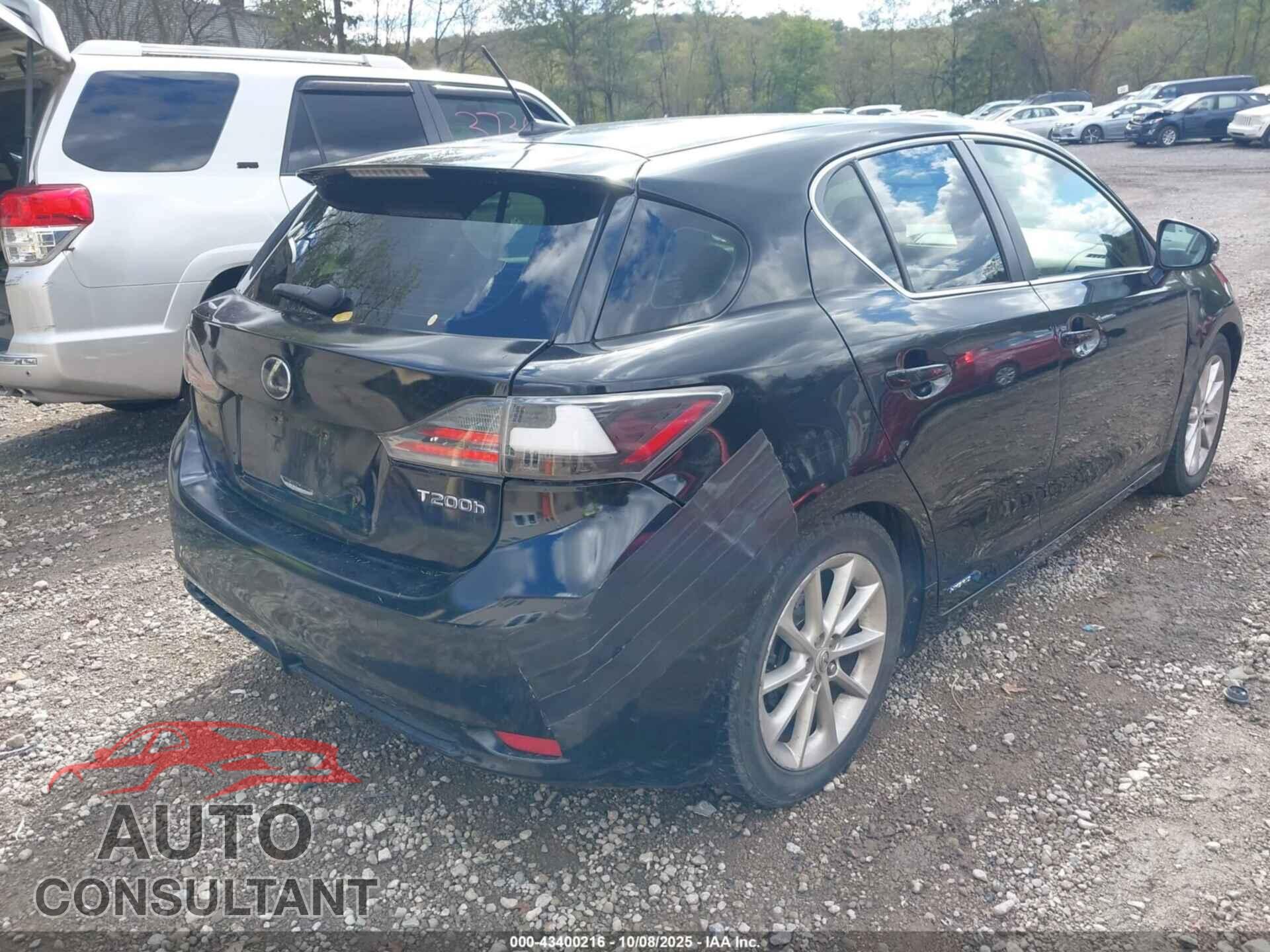 LEXUS CT 200H 2012 - JTHKD5BHXC2091122