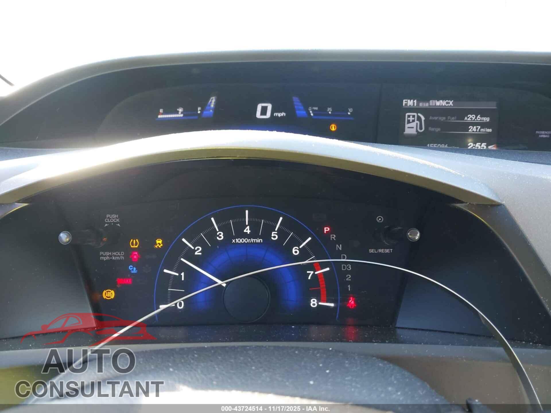 HONDA CIVIC 2012 - 19XFB2F52CE080321