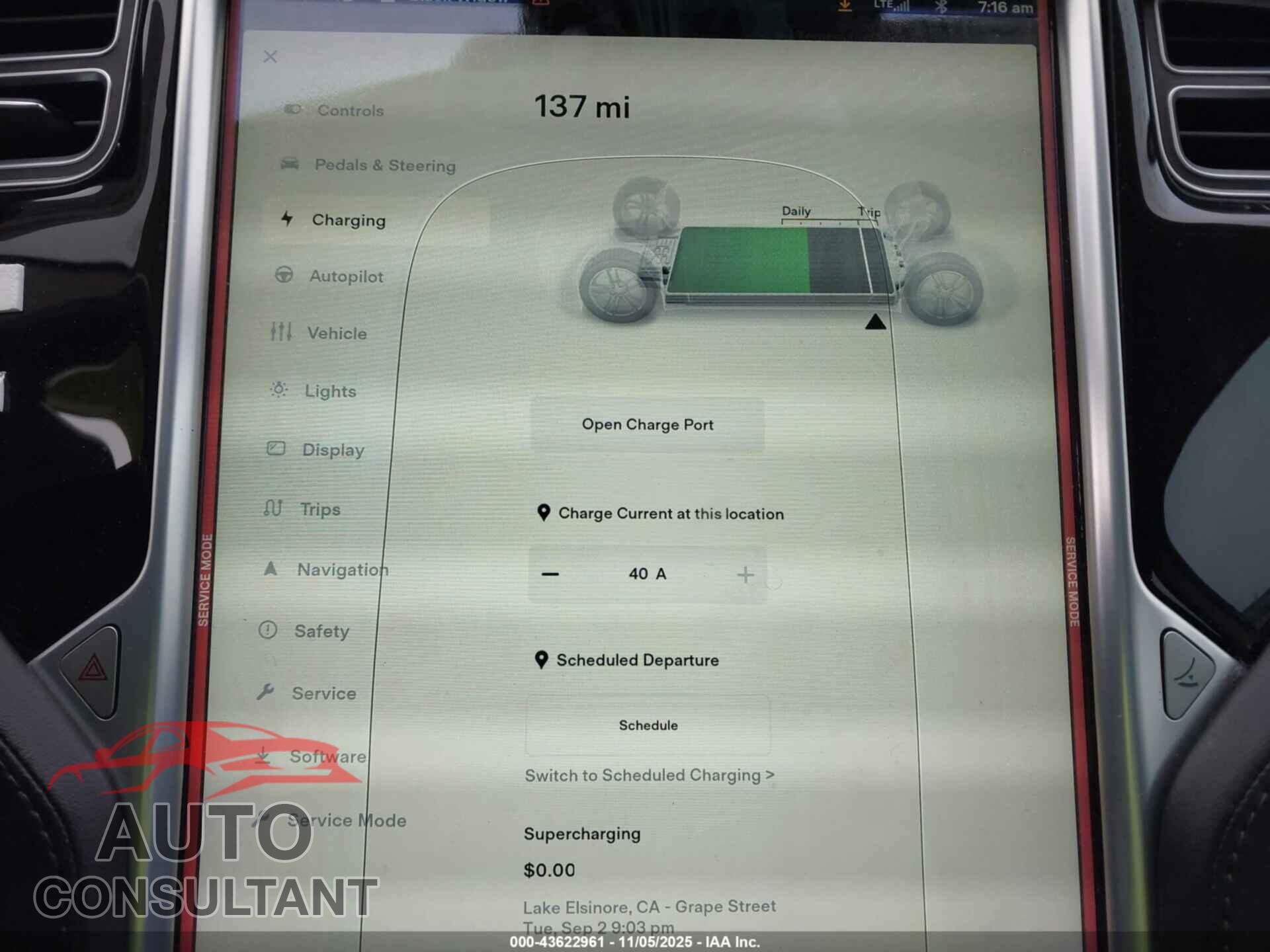 TESLA MODEL S 2015 - 5YJSA1E23FF104434