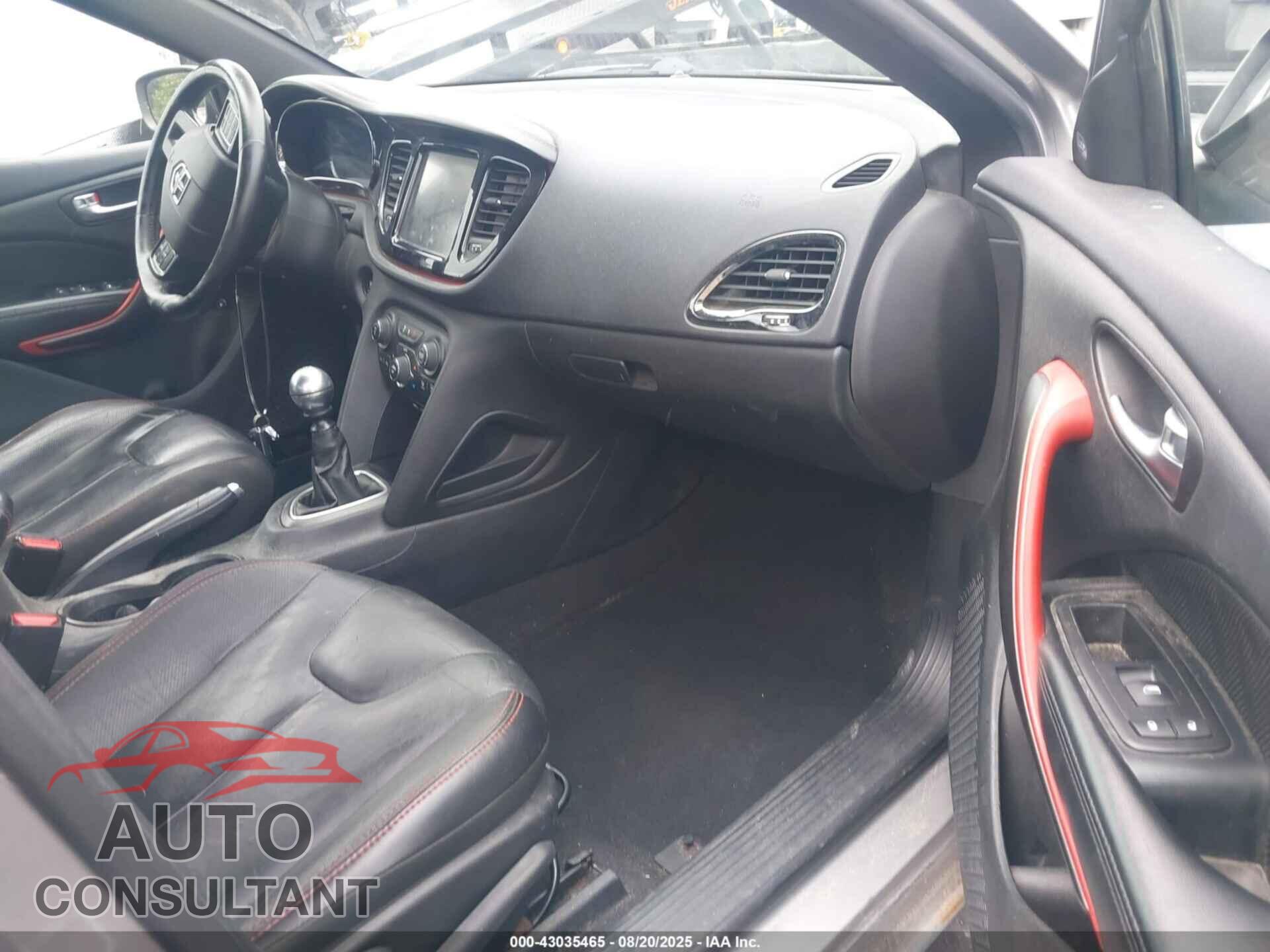 DODGE DART 2014 - 1C3CDFEB4ED906350