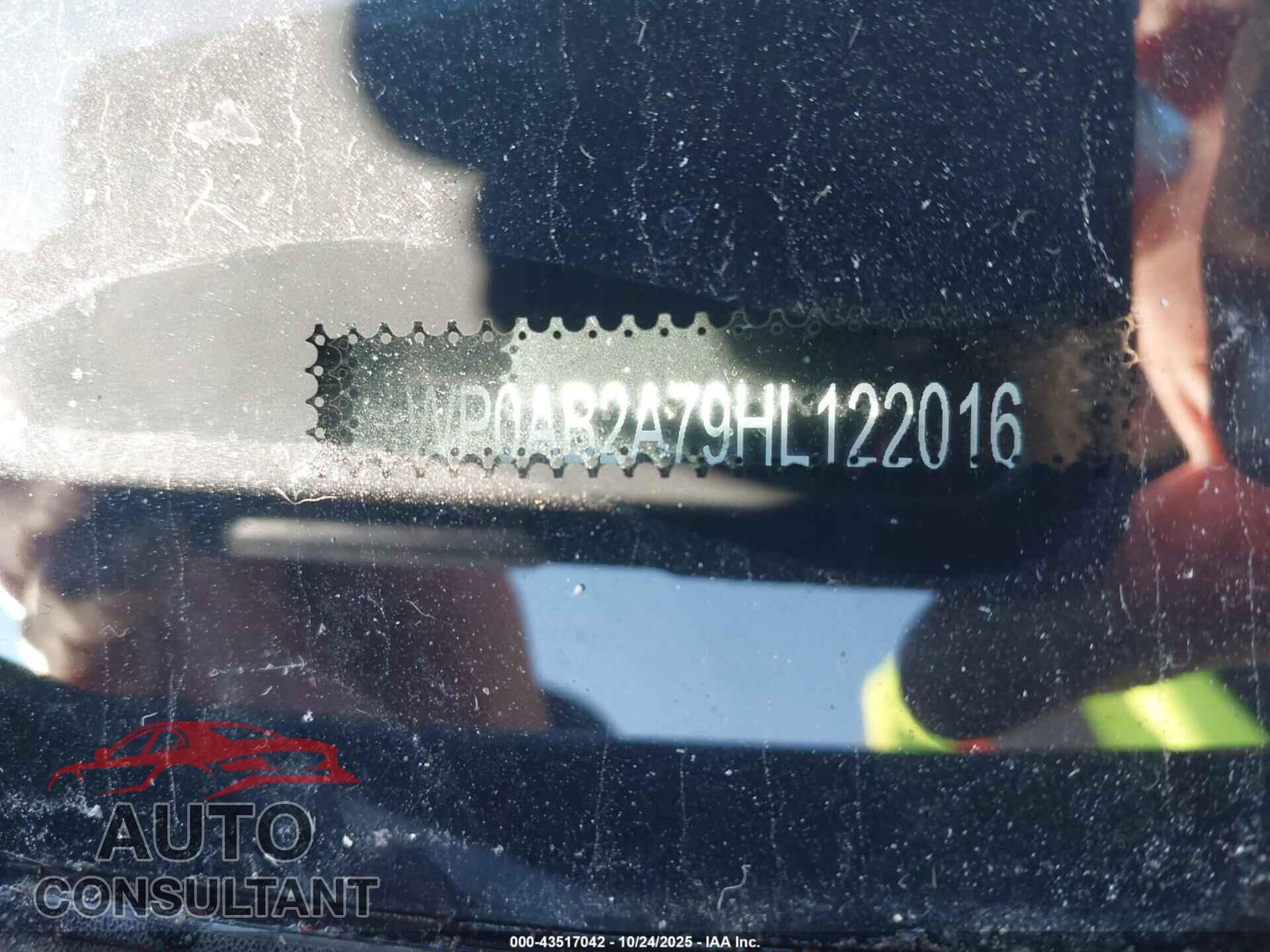 PORSCHE PANAMERA 2017 - WP0AB2A79HL122016