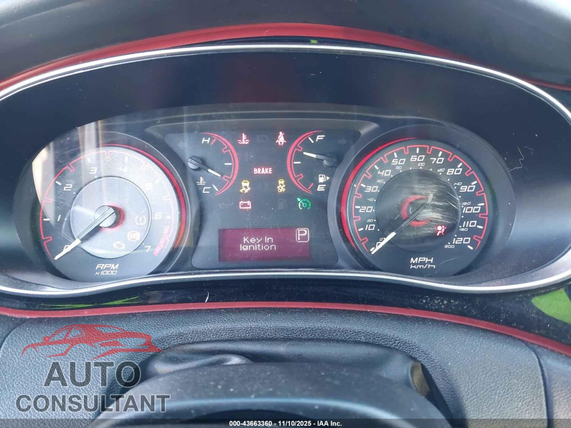 DODGE DART 2015 - 1C3CDFBB5FD242792