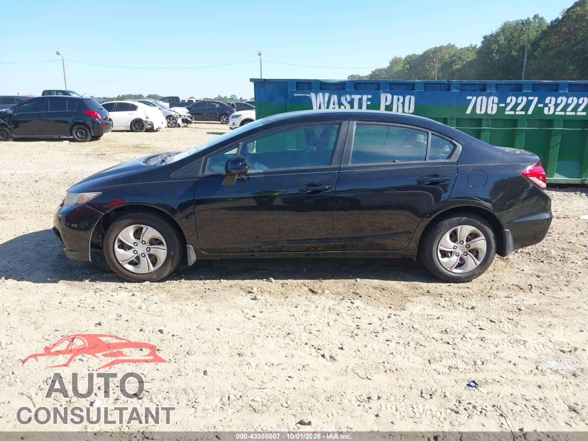 HONDA CIVIC 2013 - 19XFB2F55DE004626