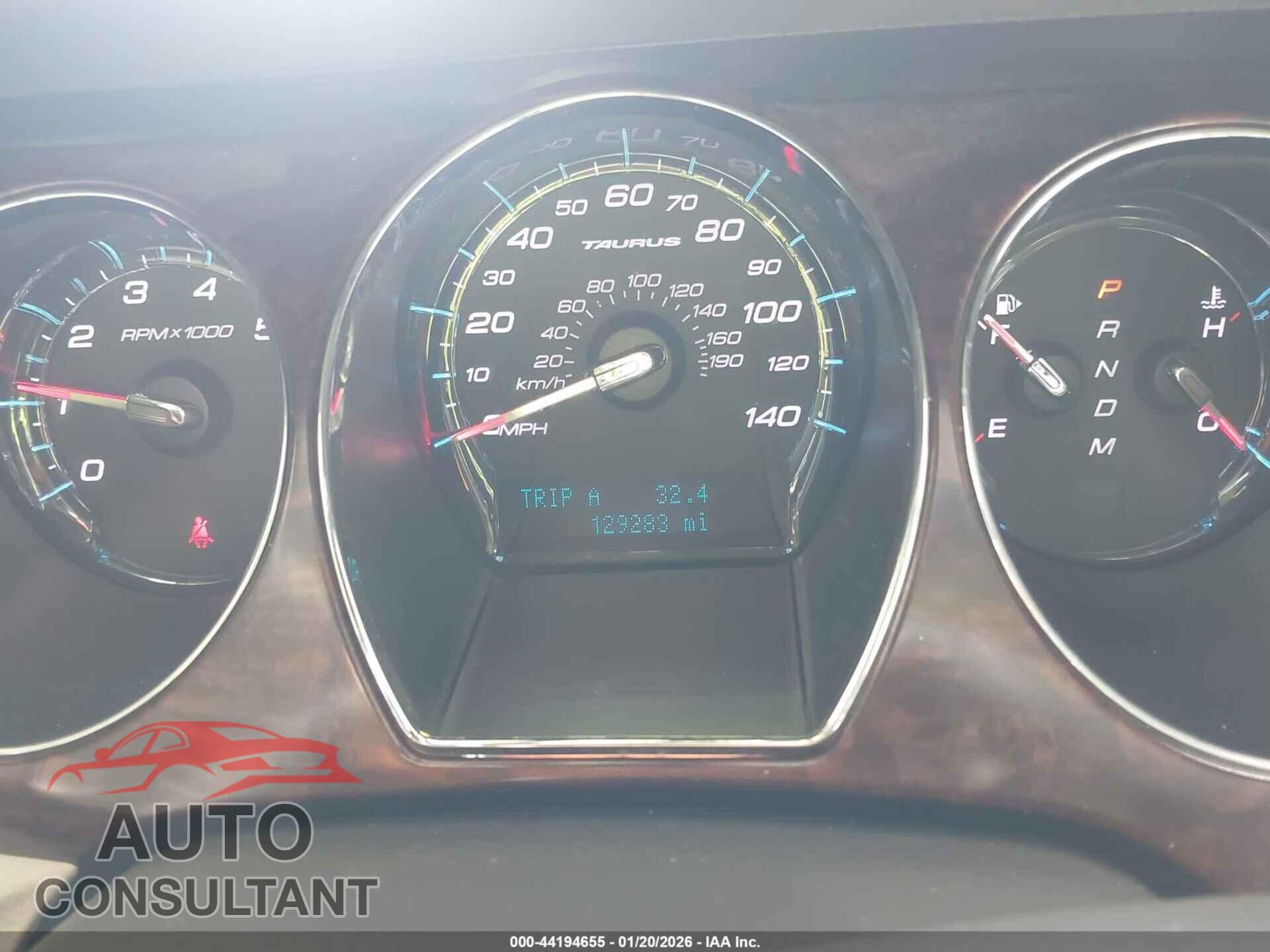 FORD TAURUS 2012 - 1FAHP2EW9CG100932