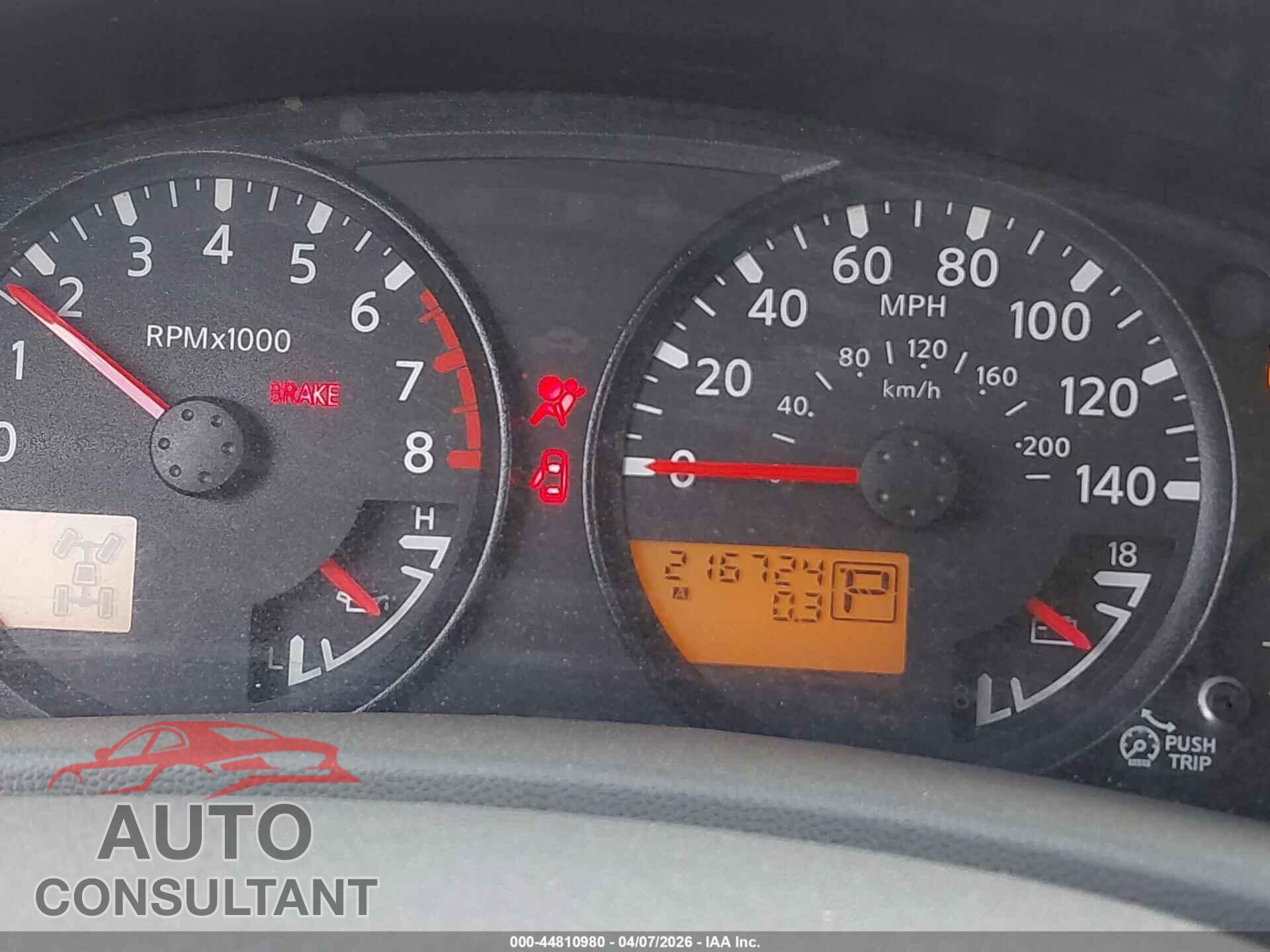 NISSAN FRONTIER 2010 - 1N6AD0EV6AC437673