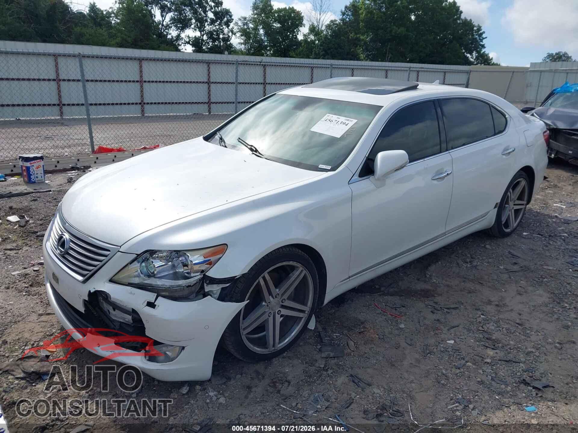 LEXUS LS 460 2012 - JTHGL5EF5C5045232