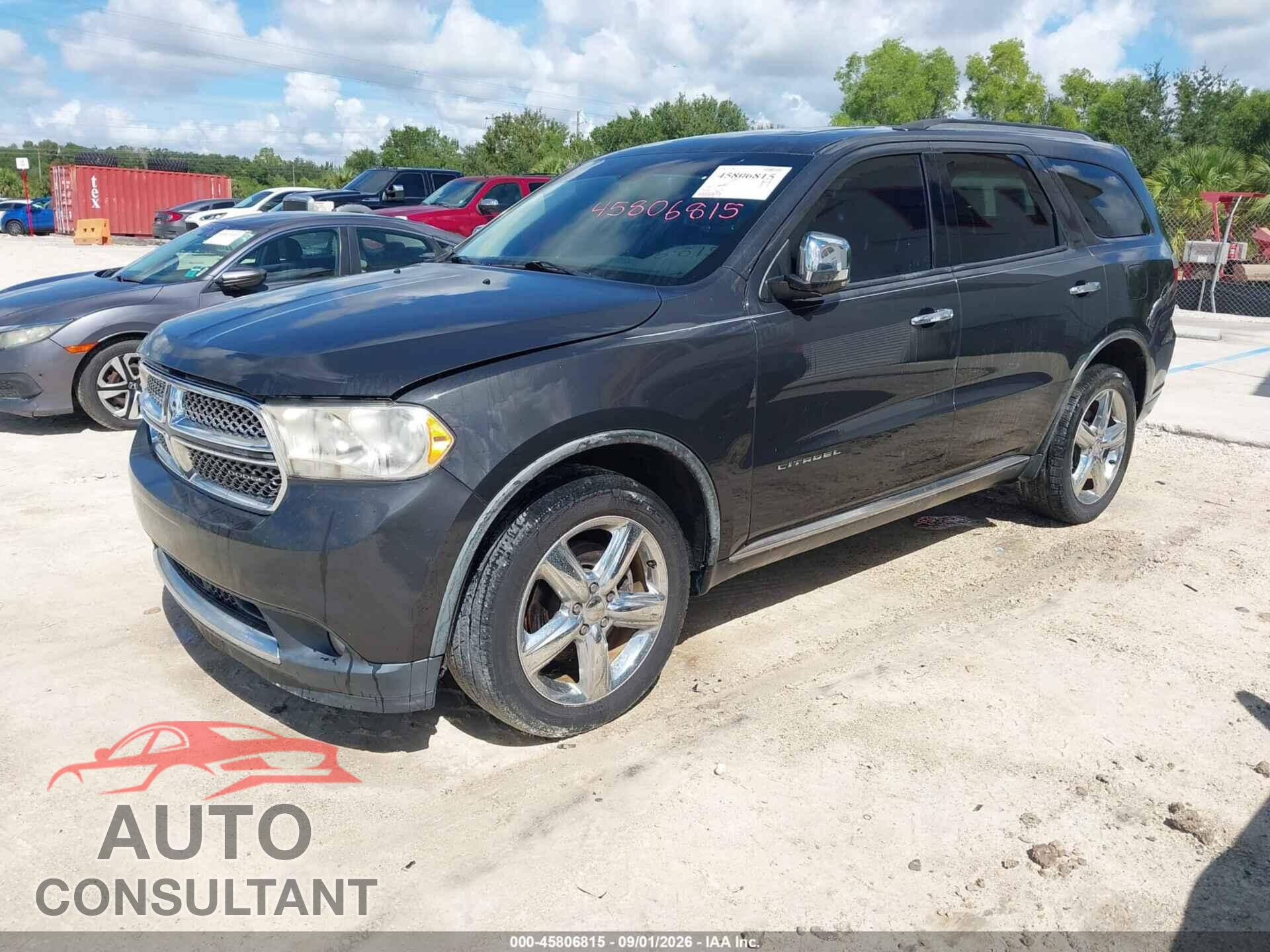 DODGE DURANGO 2011 - 1D4RD5GGXBC653189