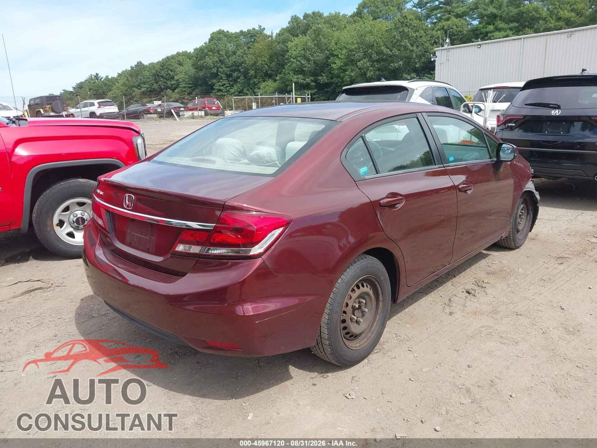 HONDA CIVIC 2013 - 2HGFB2F53DH526855