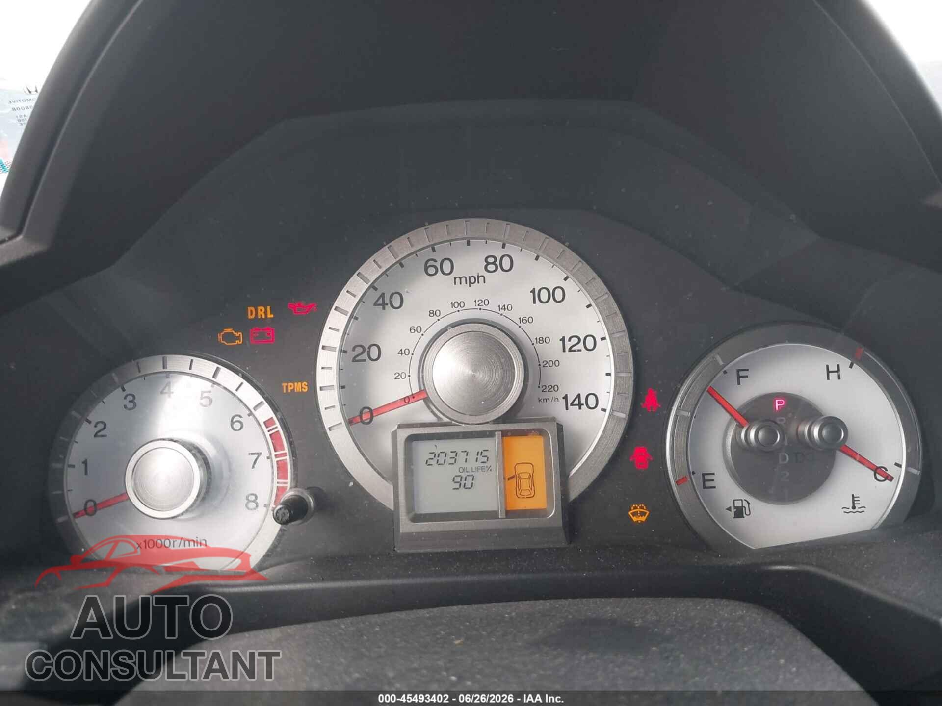HONDA PILOT 2011 - 5FNYF4H27BB075457