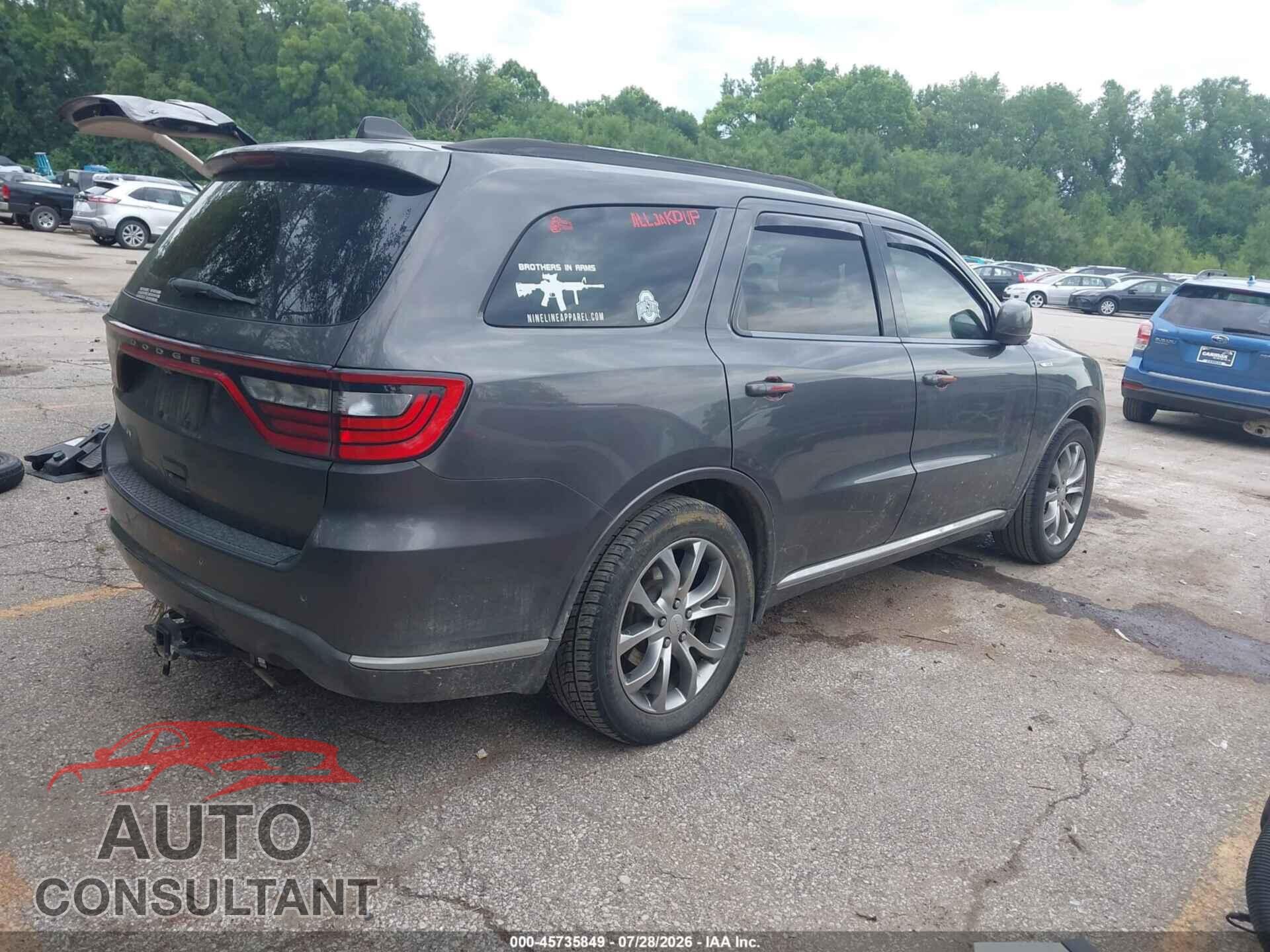 DODGE DURANGO 2017 - 1C4RDHAG9HC883502