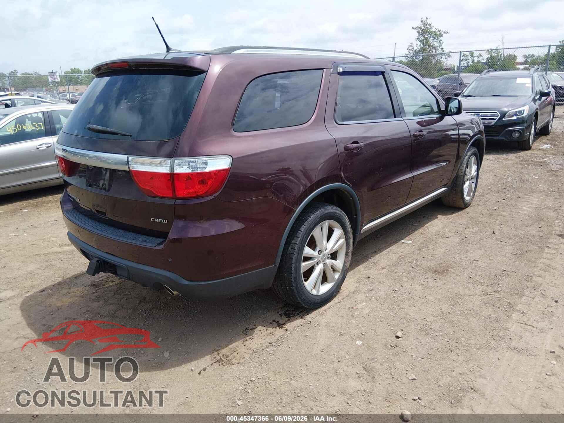 DODGE DURANGO 2012 - 1C4RDJDG6CC336926
