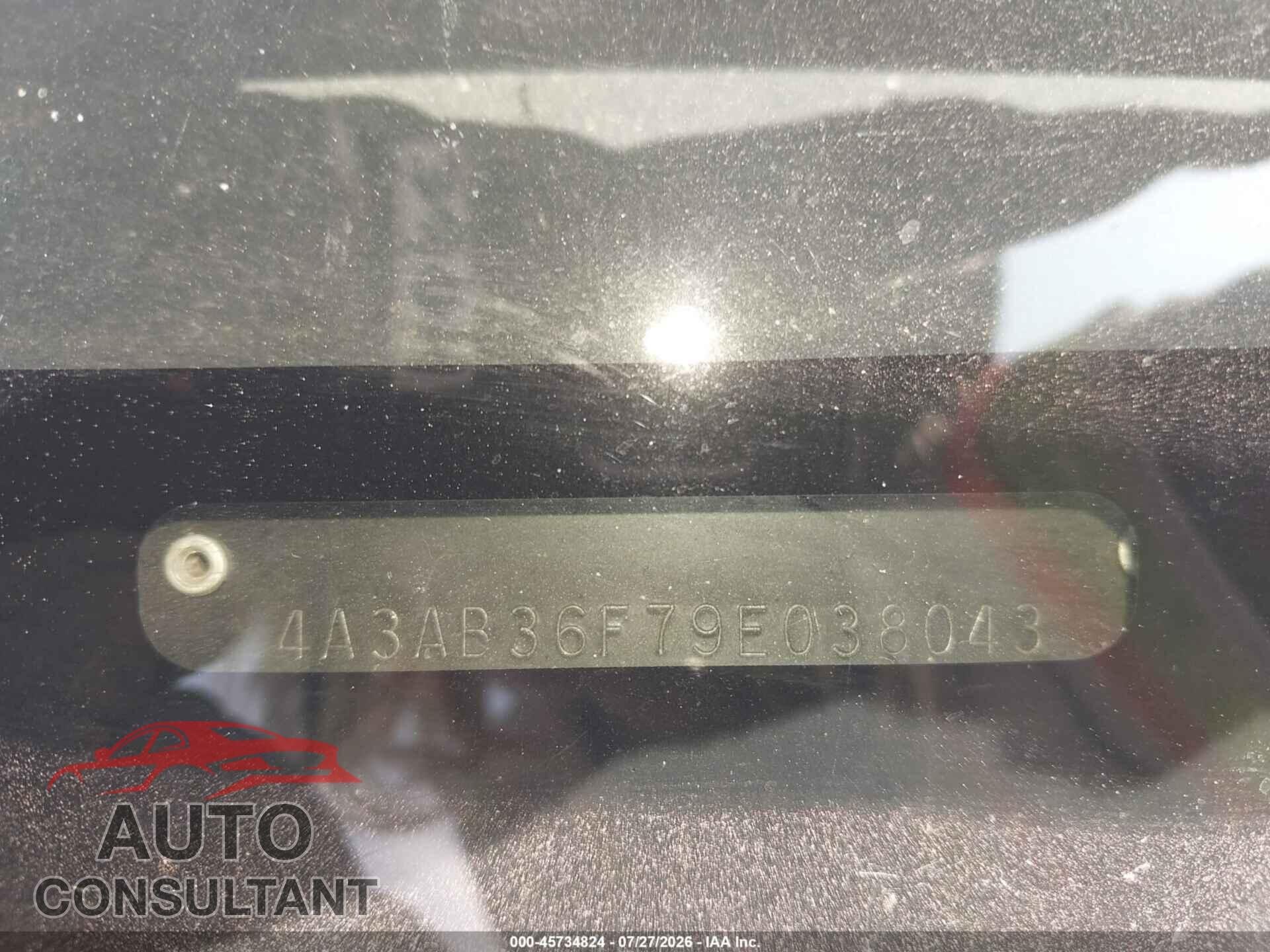 MITSUBISHI GALANT 2009 - 4A3AB36F79E038043