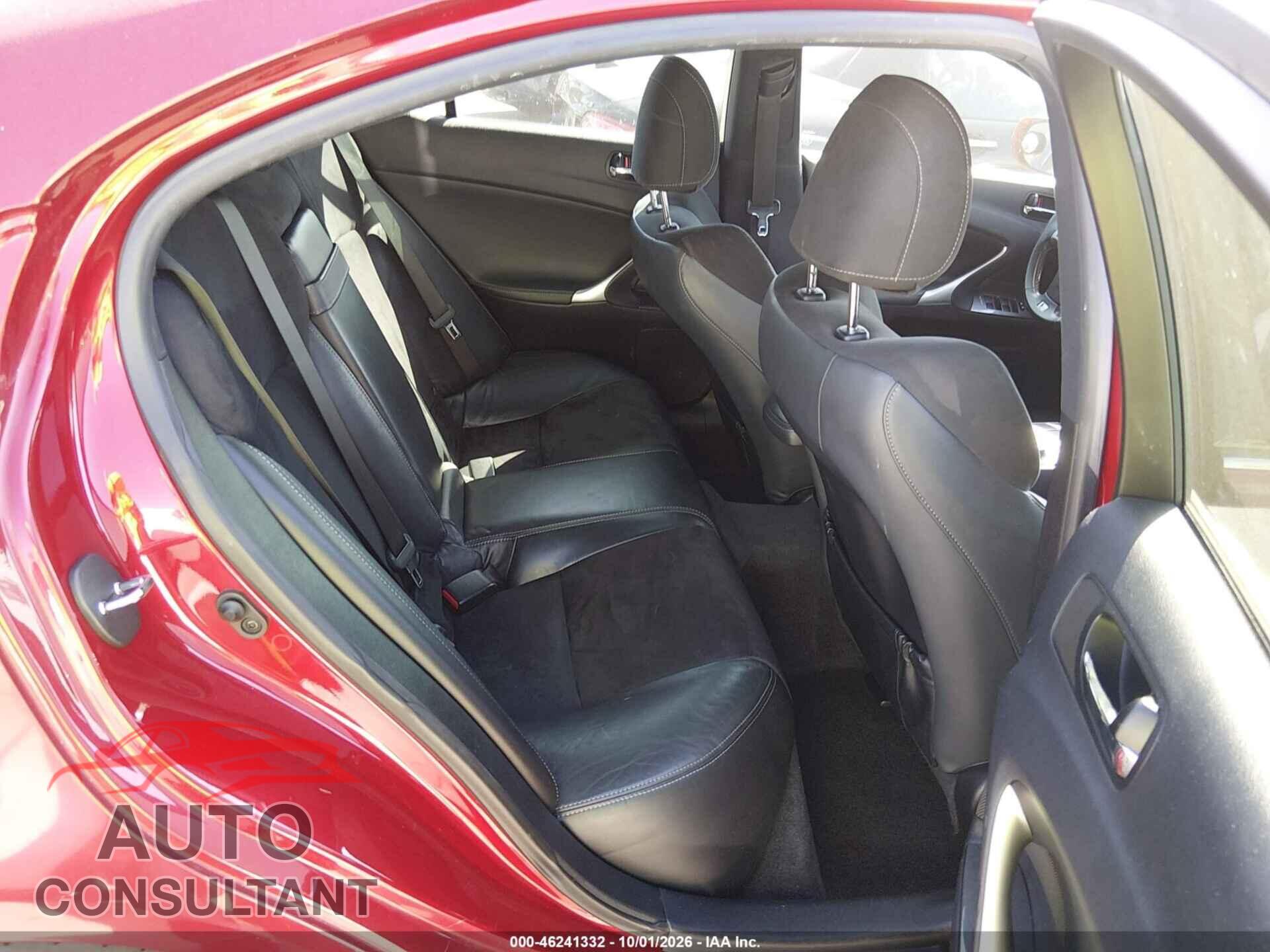 LEXUS IS 250 2011 - JTHBF5C22B5150567
