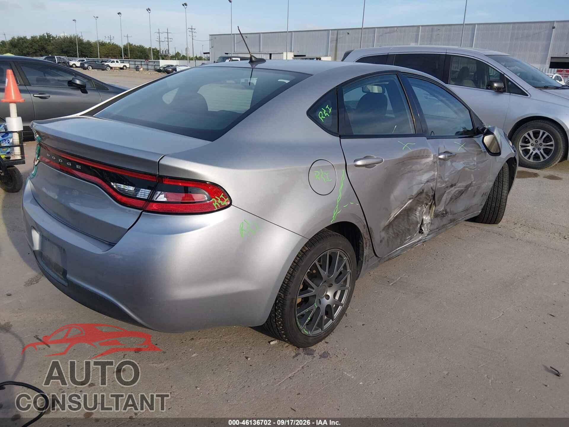 DODGE DART 2015 - 1C3CDFAA5FD432570