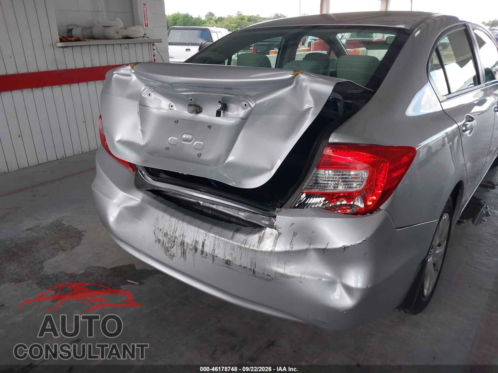 HONDA CIVIC 2012 - 19XFB2F51CE017047