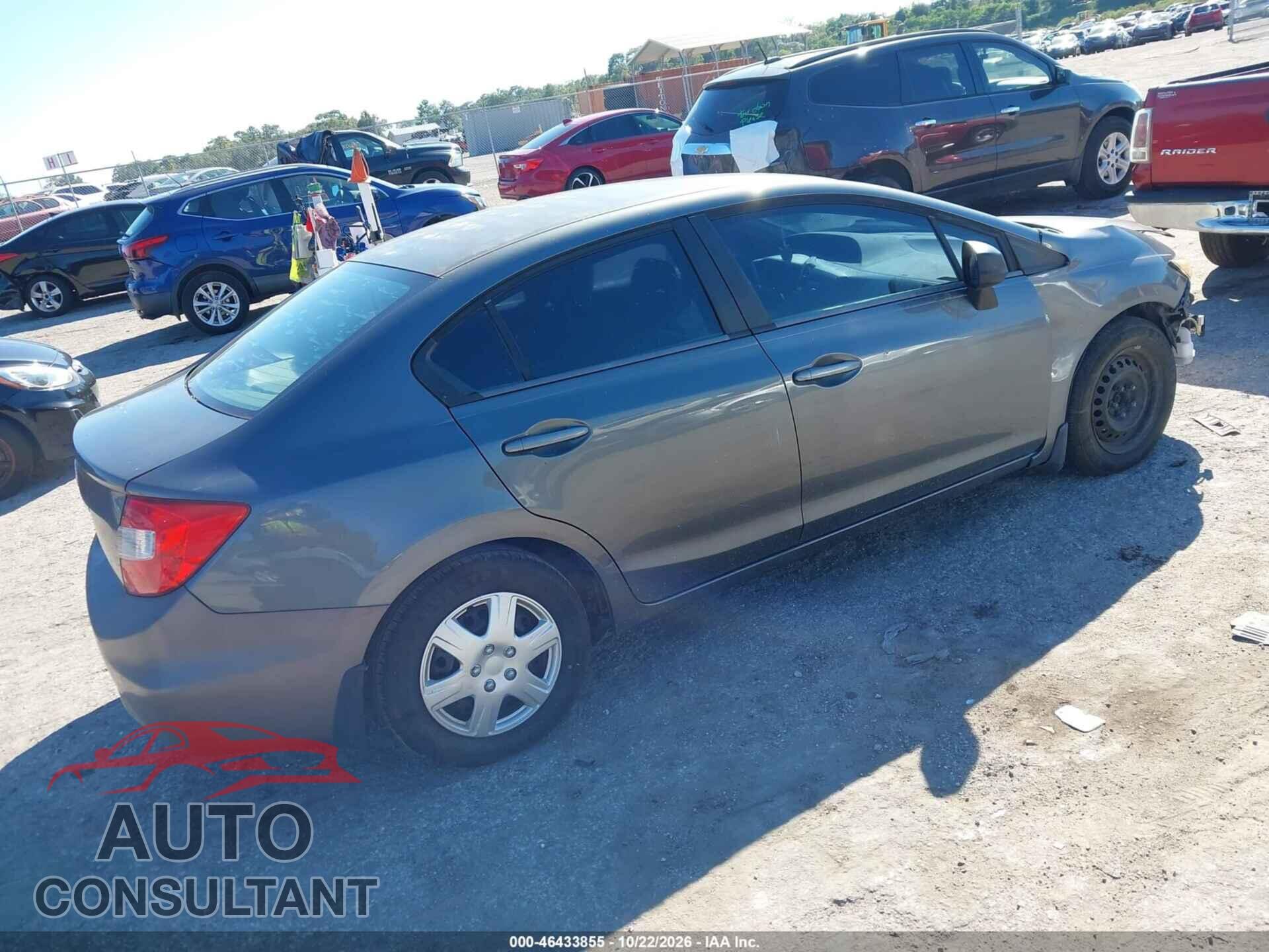 HONDA CIVIC 2012 - 19XFB2F52CE099984