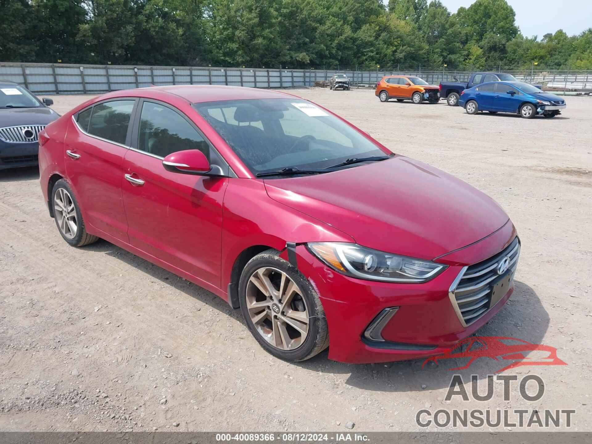 HYUNDAI ELANTRA 2017 - KMHD84LF1HU333826