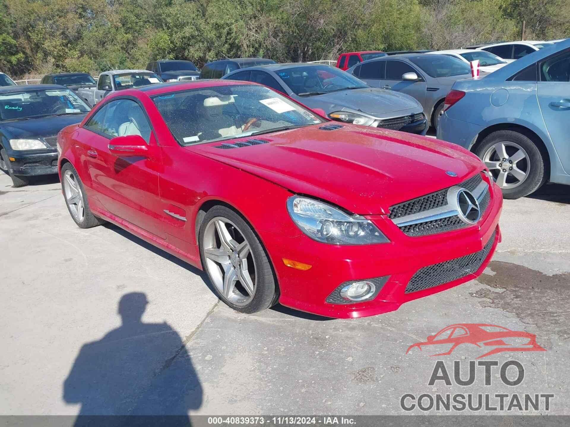 MERCEDES-BENZ SL 550 2009 - WDBSK71F59F152511