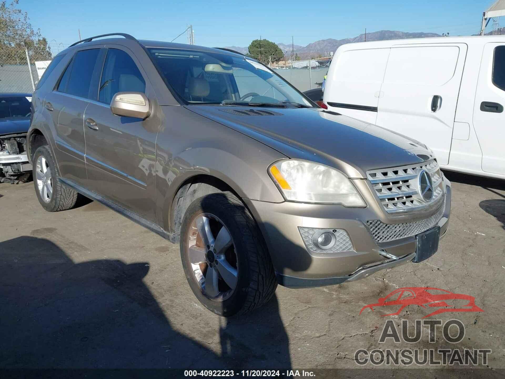 MERCEDES-BENZ ML 350 2010 - 4JGBB8GB1AA621196