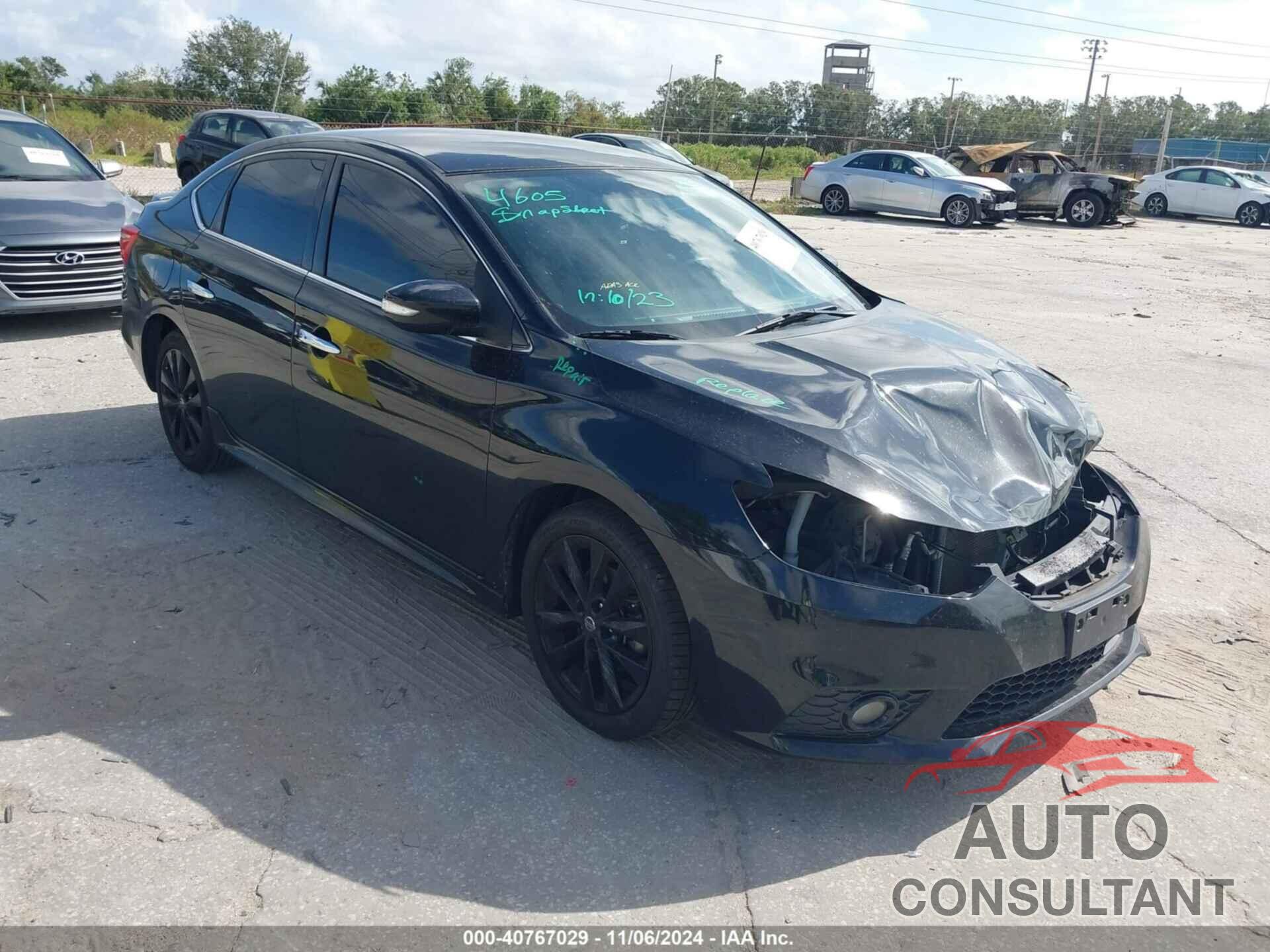 NISSAN SENTRA 2018 - 3N1AB7AP5JY265896