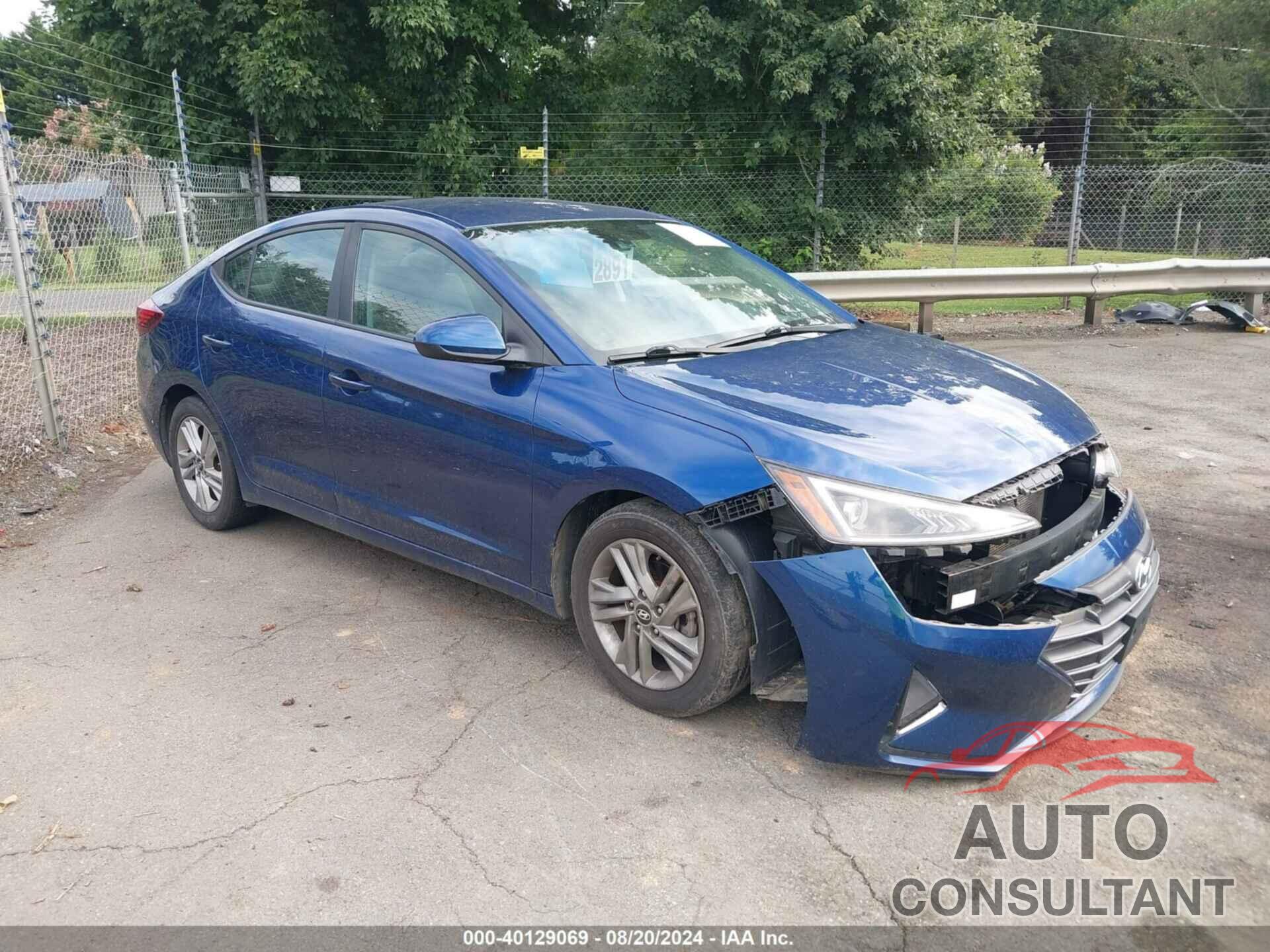 HYUNDAI ELANTRA 2019 - 5NPD84LF4KH436826