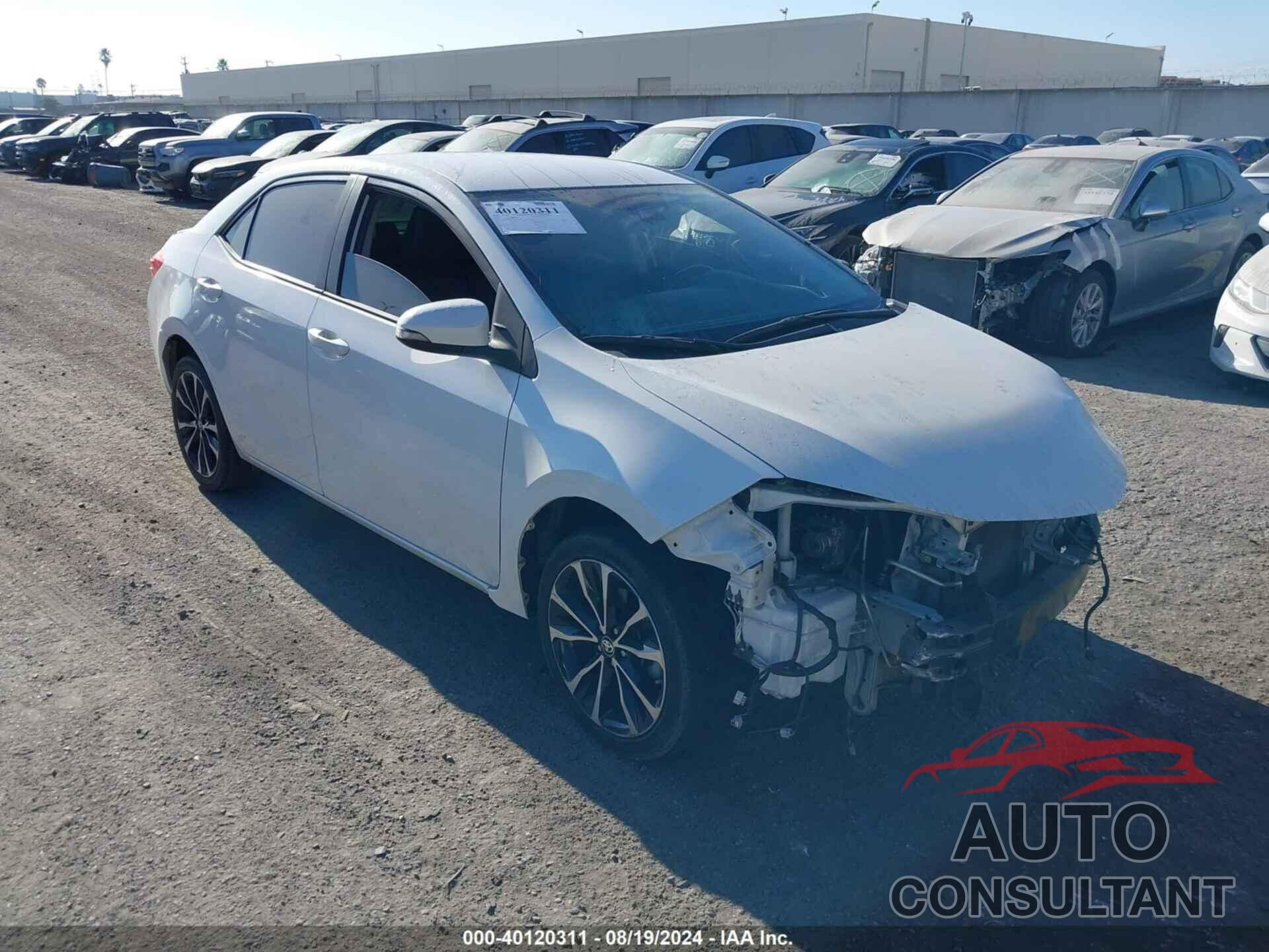 TOYOTA COROLLA 2018 - 5YFBURHE0JP792319