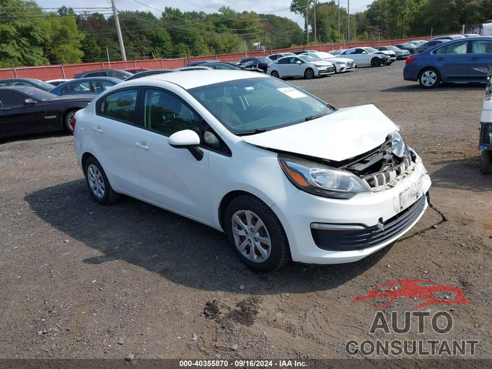 KIA RIO 2016 - KNADM4A37G6652138