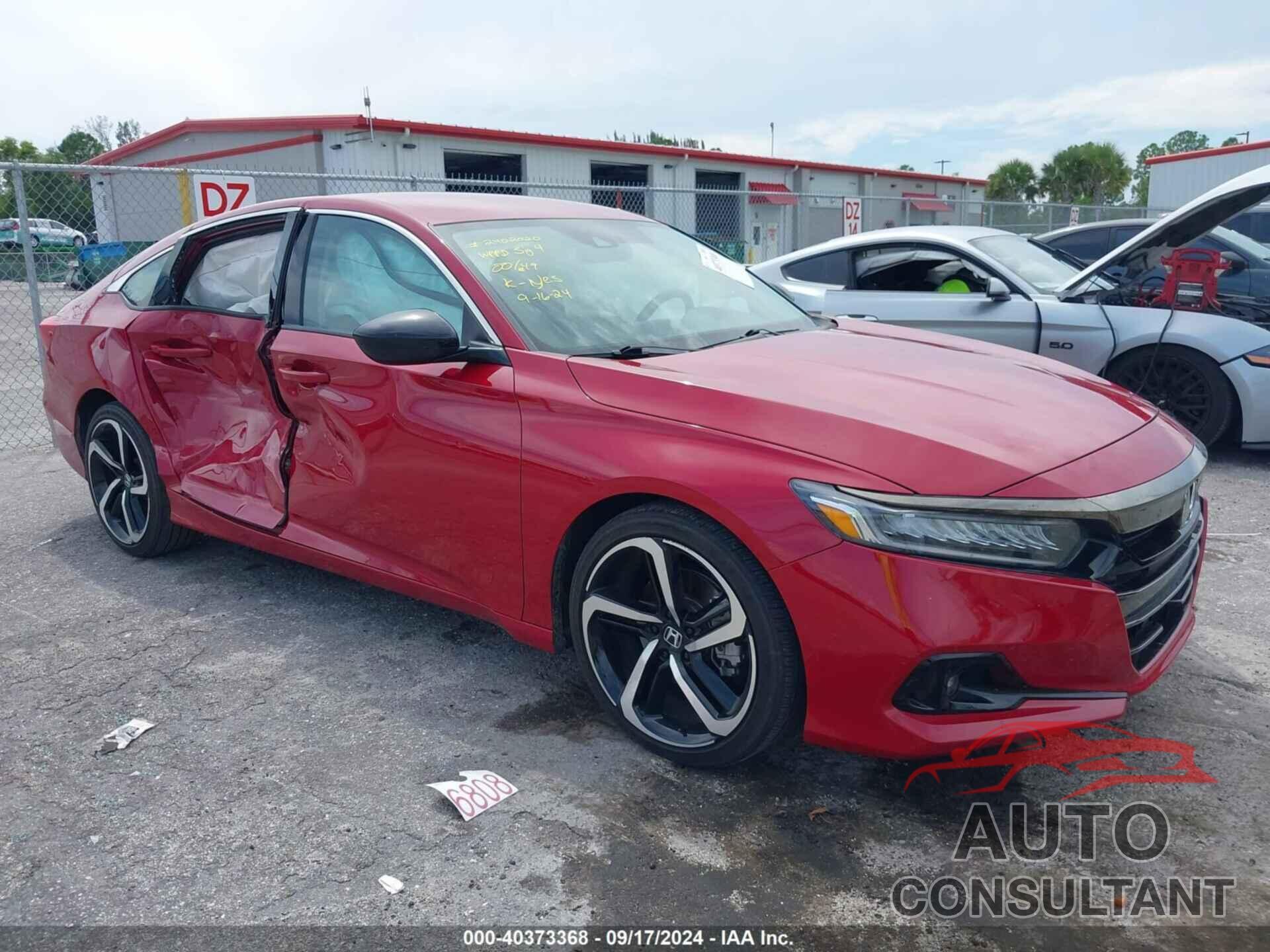 HONDA ACCORD 2021 - 1HGCV1F40MA058089