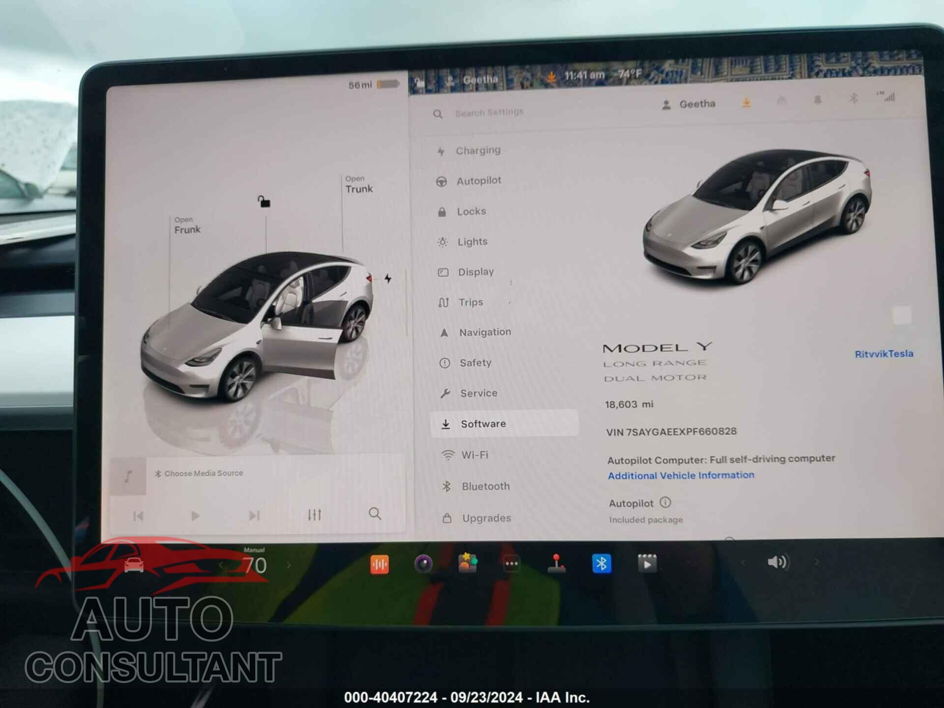 TESLA MODEL Y 2023 - 7SAYGAEEXPF660828