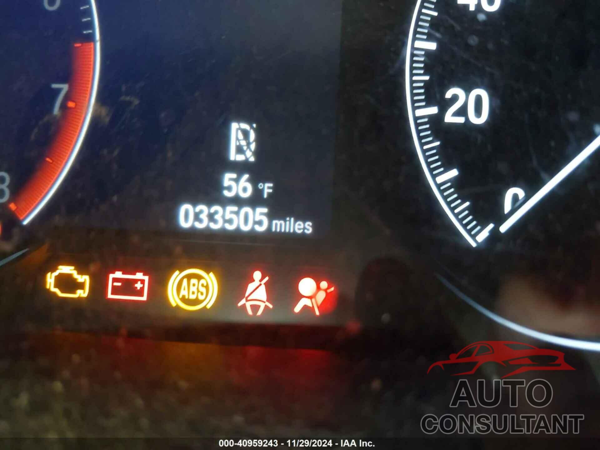 HONDA ACCORD 2020 - 1HGCV1F34LA120194