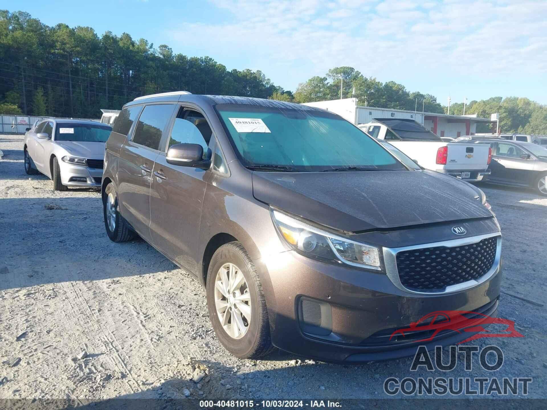 KIA SEDONA 2017 - KNDMB5C17H6325590