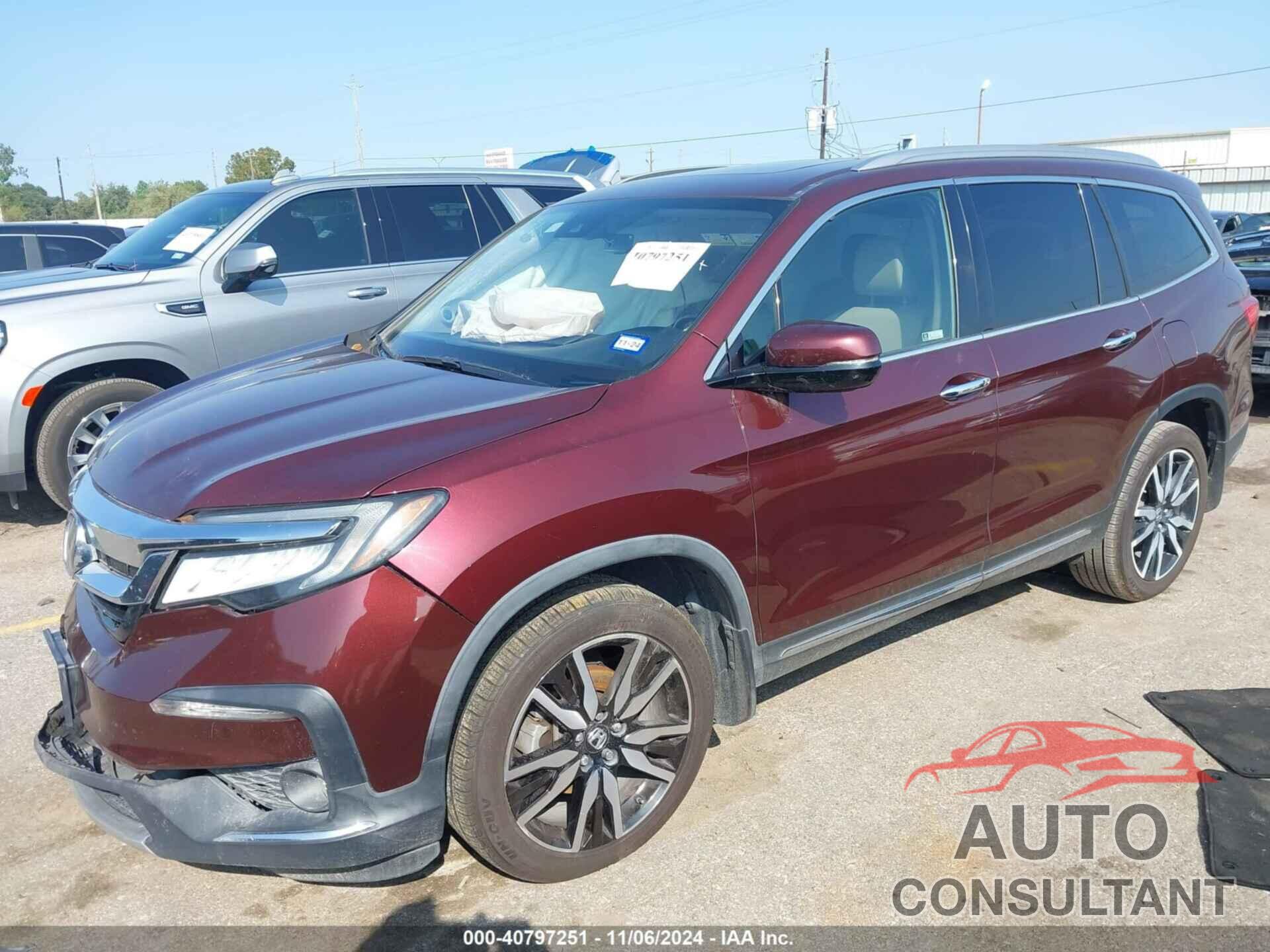 HONDA PILOT 2019 - 5FNYF5H62KB009696