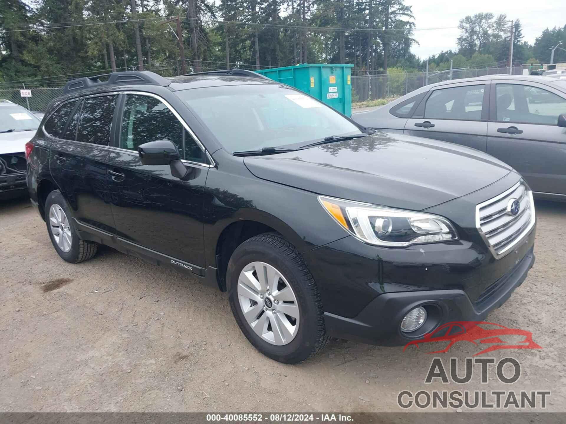 SUBARU OUTBACK 2017 - 4S4BSACC8H3337956