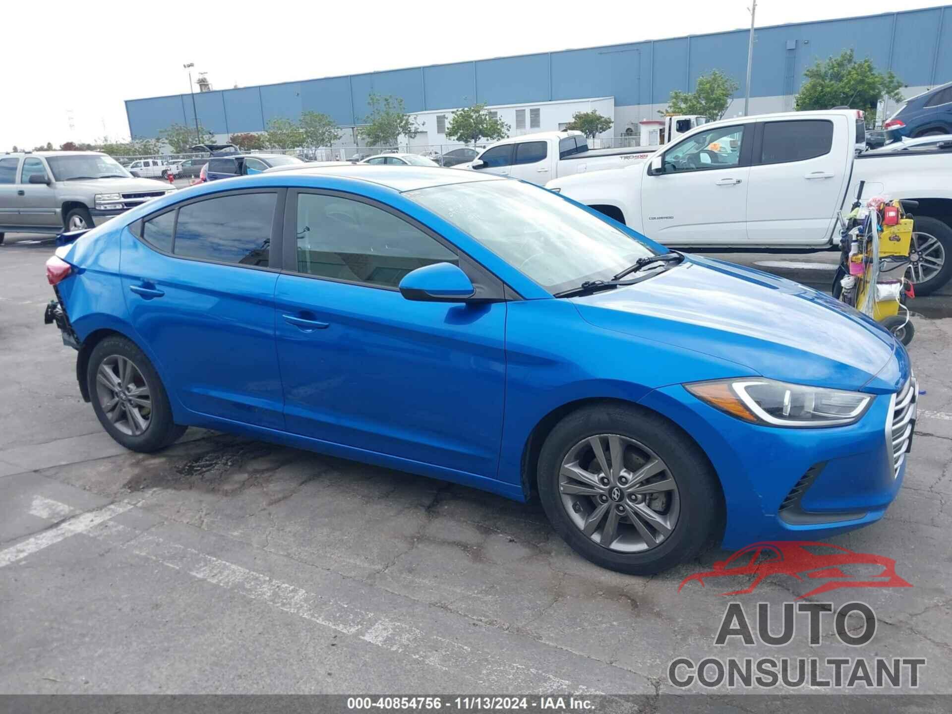 HYUNDAI ELANTRA 2018 - 5NPD84LFXJH233907