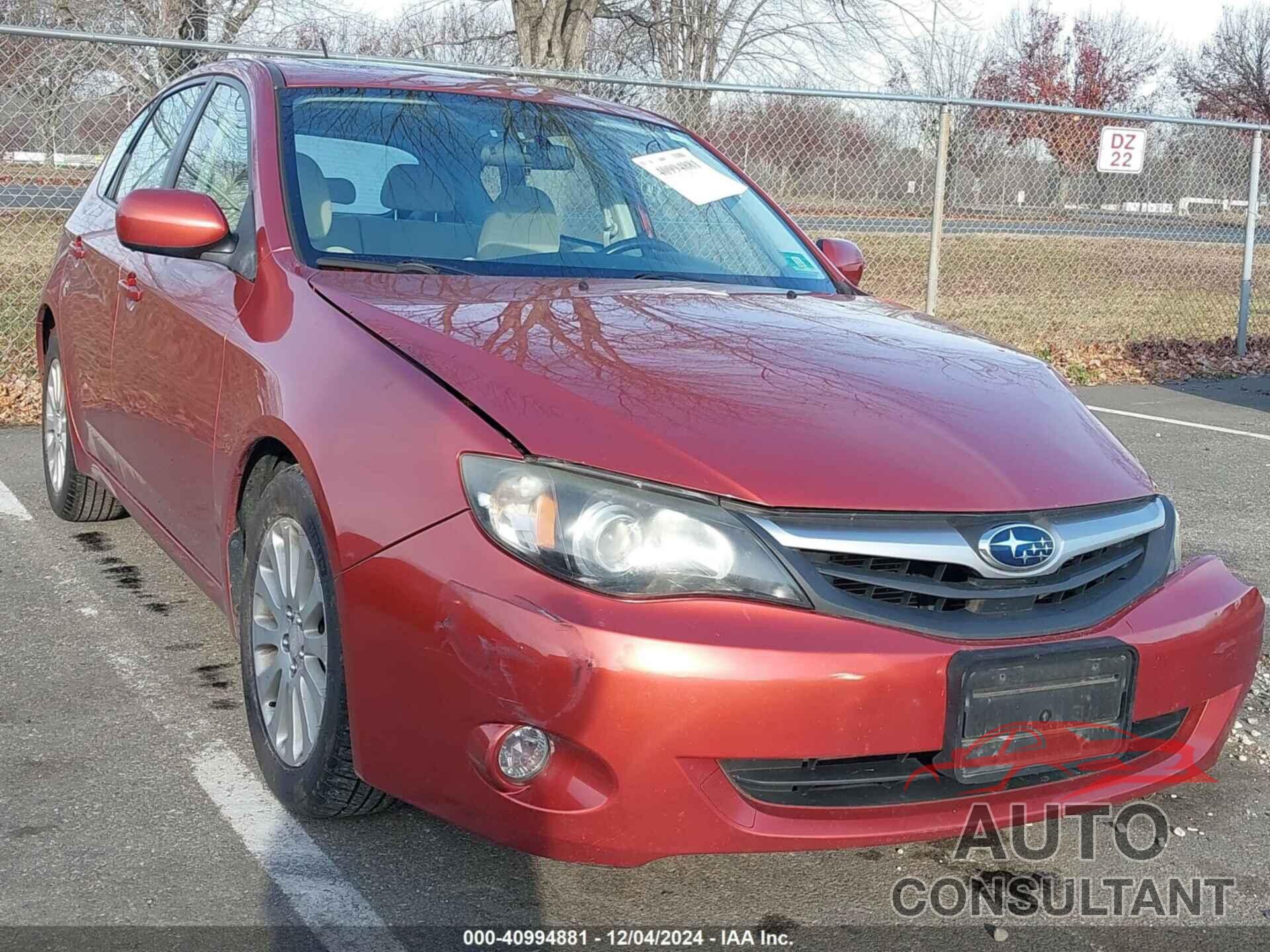 SUBARU IMPREZA 2010 - JF1GH6B65AH827867