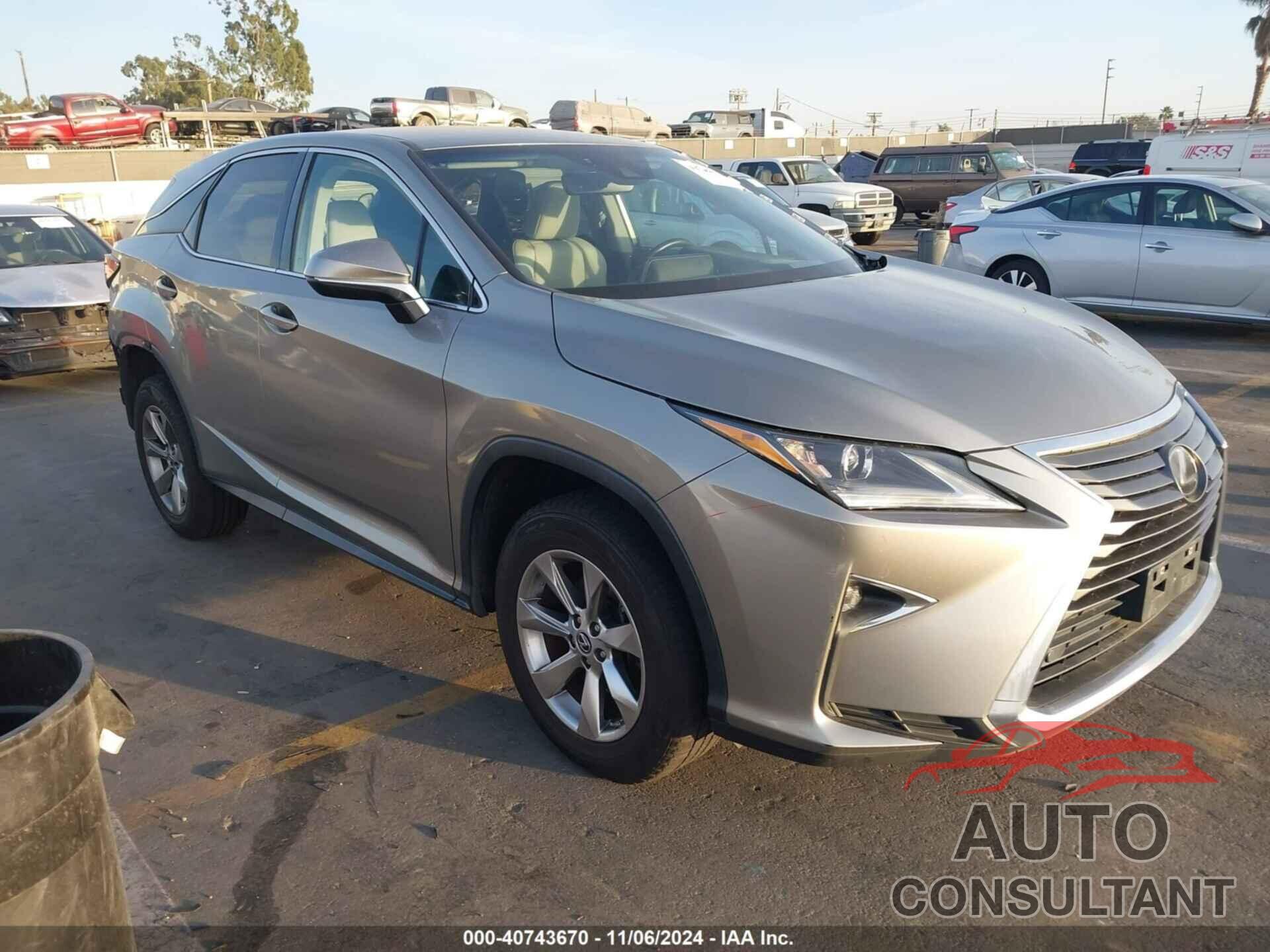 LEXUS RX 350 2019 - 2T2ZZMCAXKC130381