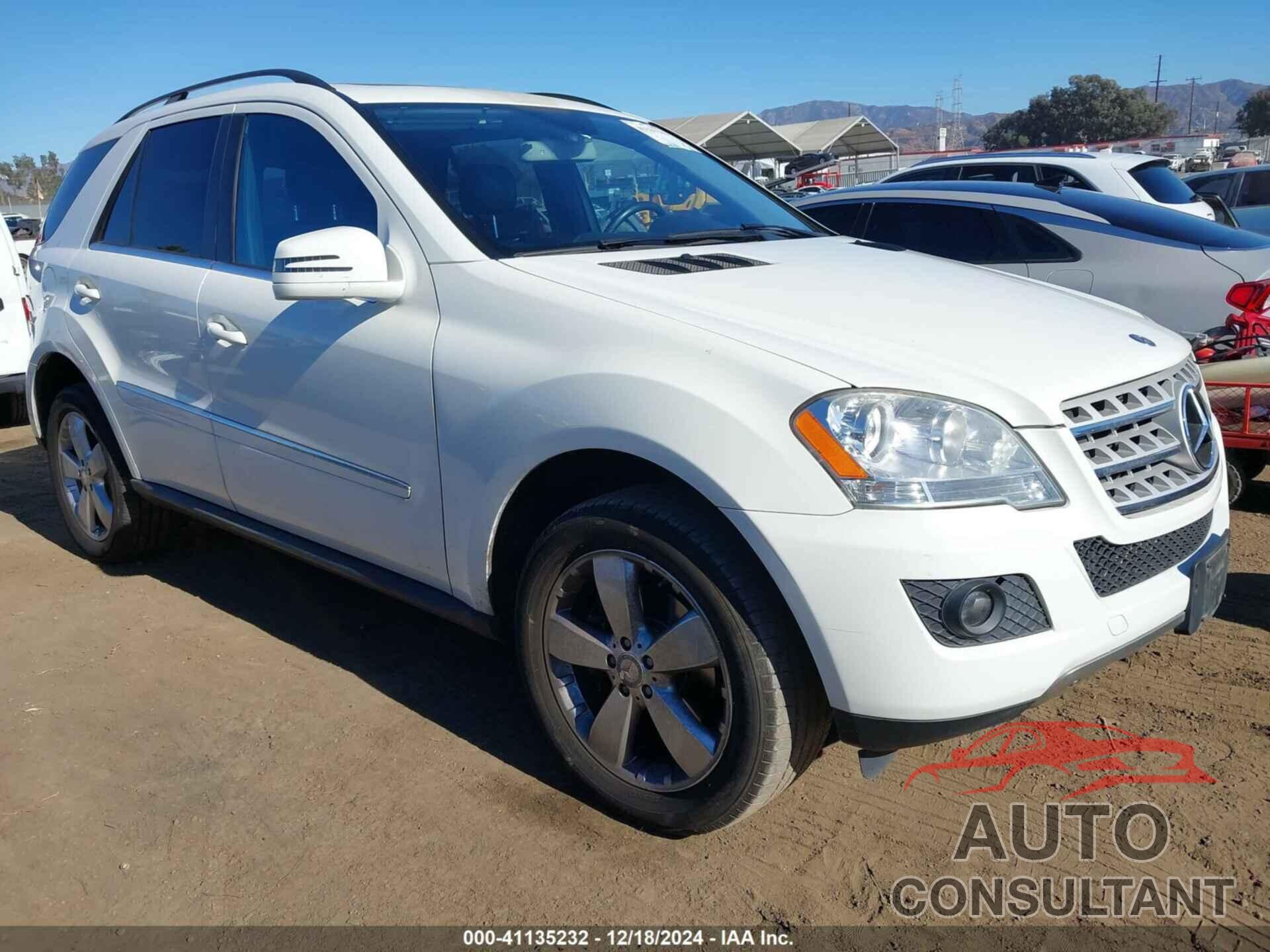 MERCEDES-BENZ ML 350 2011 - 4JGBB5GB7BA710528