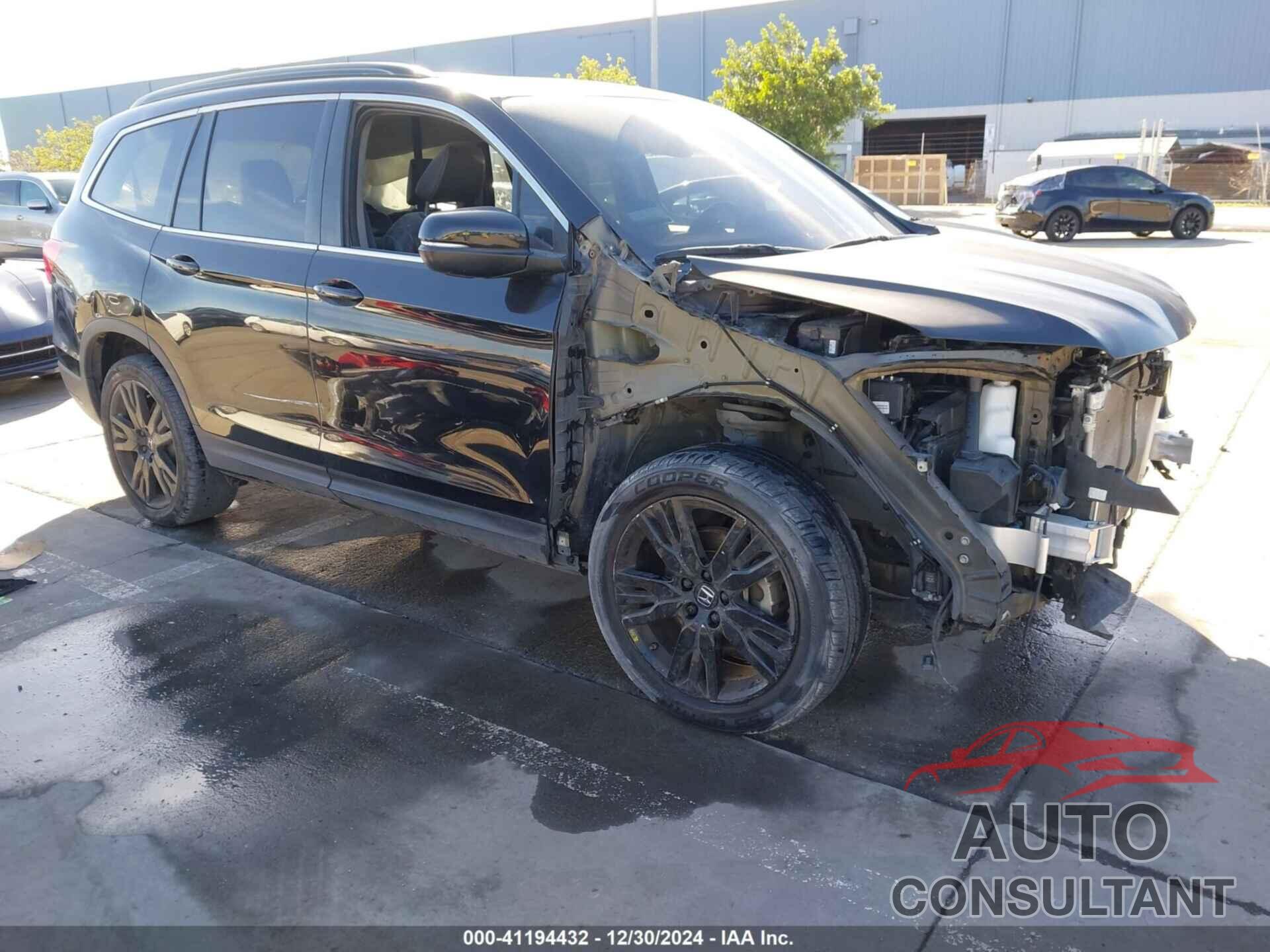 HONDA PILOT 2022 - 5FNYF6H26NB102339