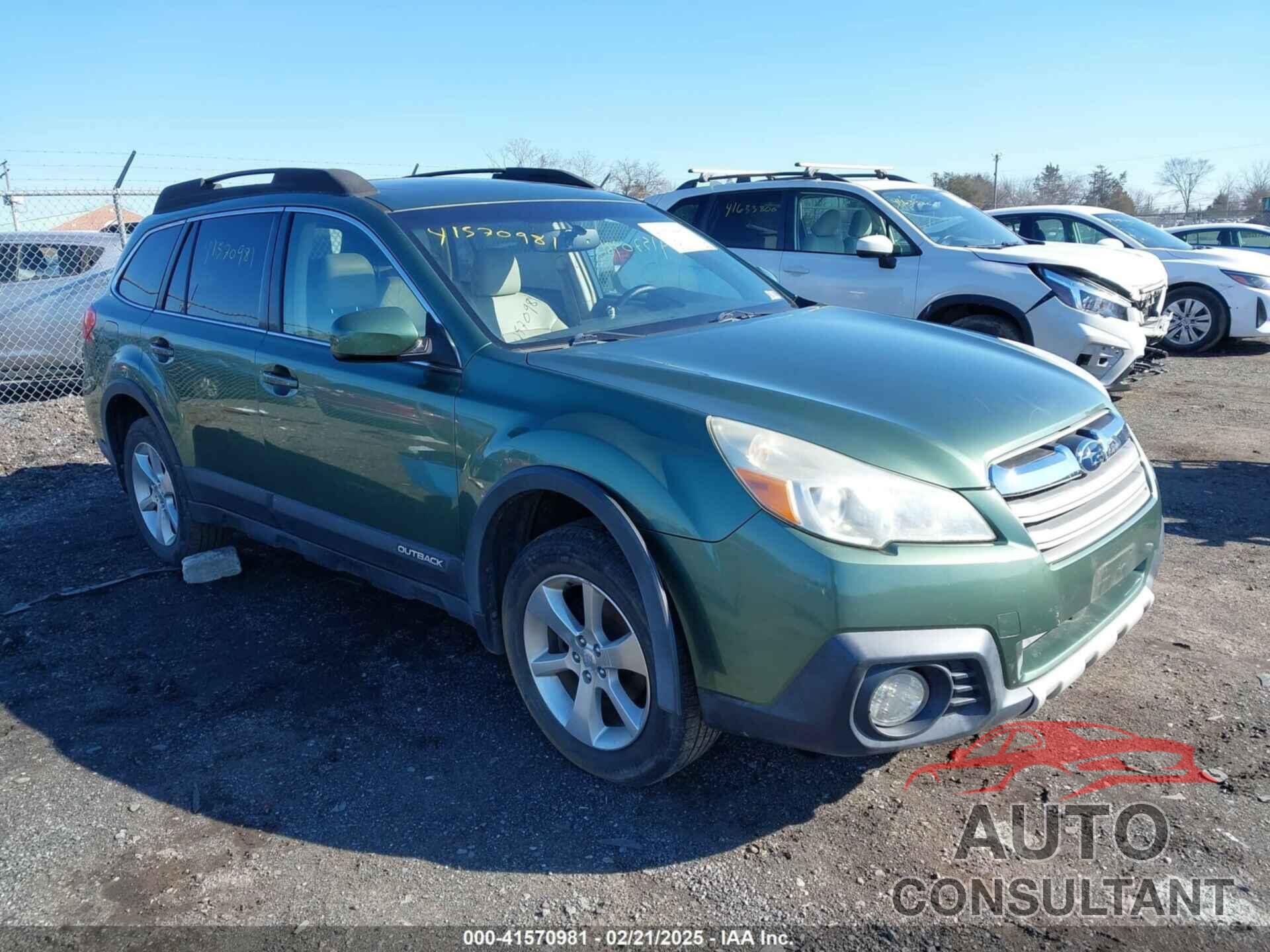 SUBARU OUTBACK 2013 - 4S4BRCKC6D3227927