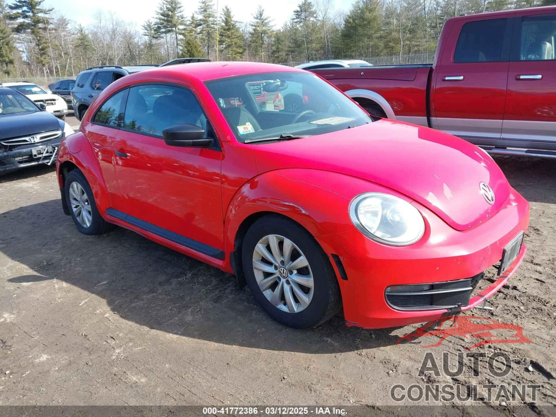 VOLKSWAGEN BEETLE 2013 - 3VWFP7AT8DM624961