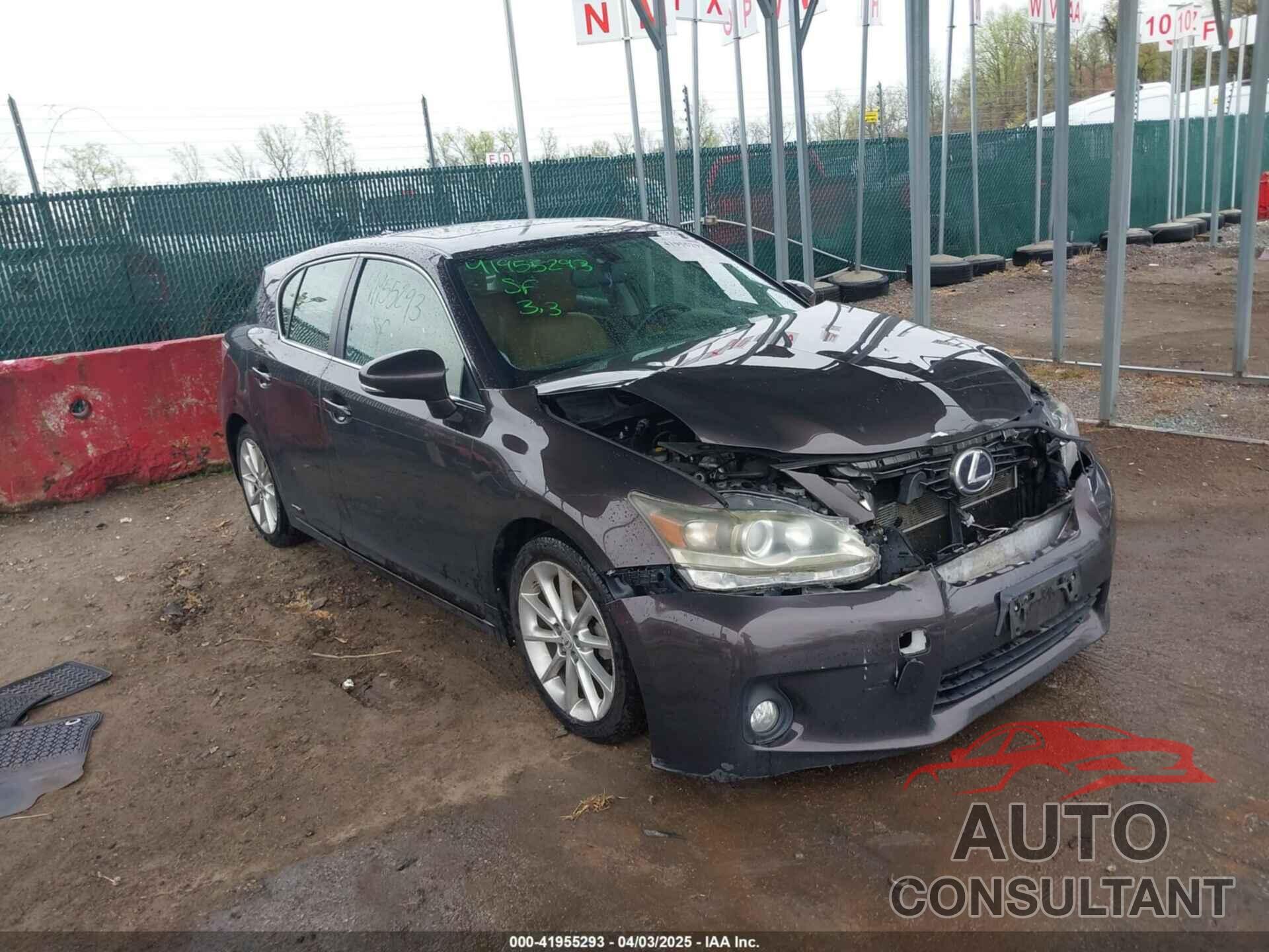 LEXUS CT 200H 2013 - JTHKD5BH0D2167996