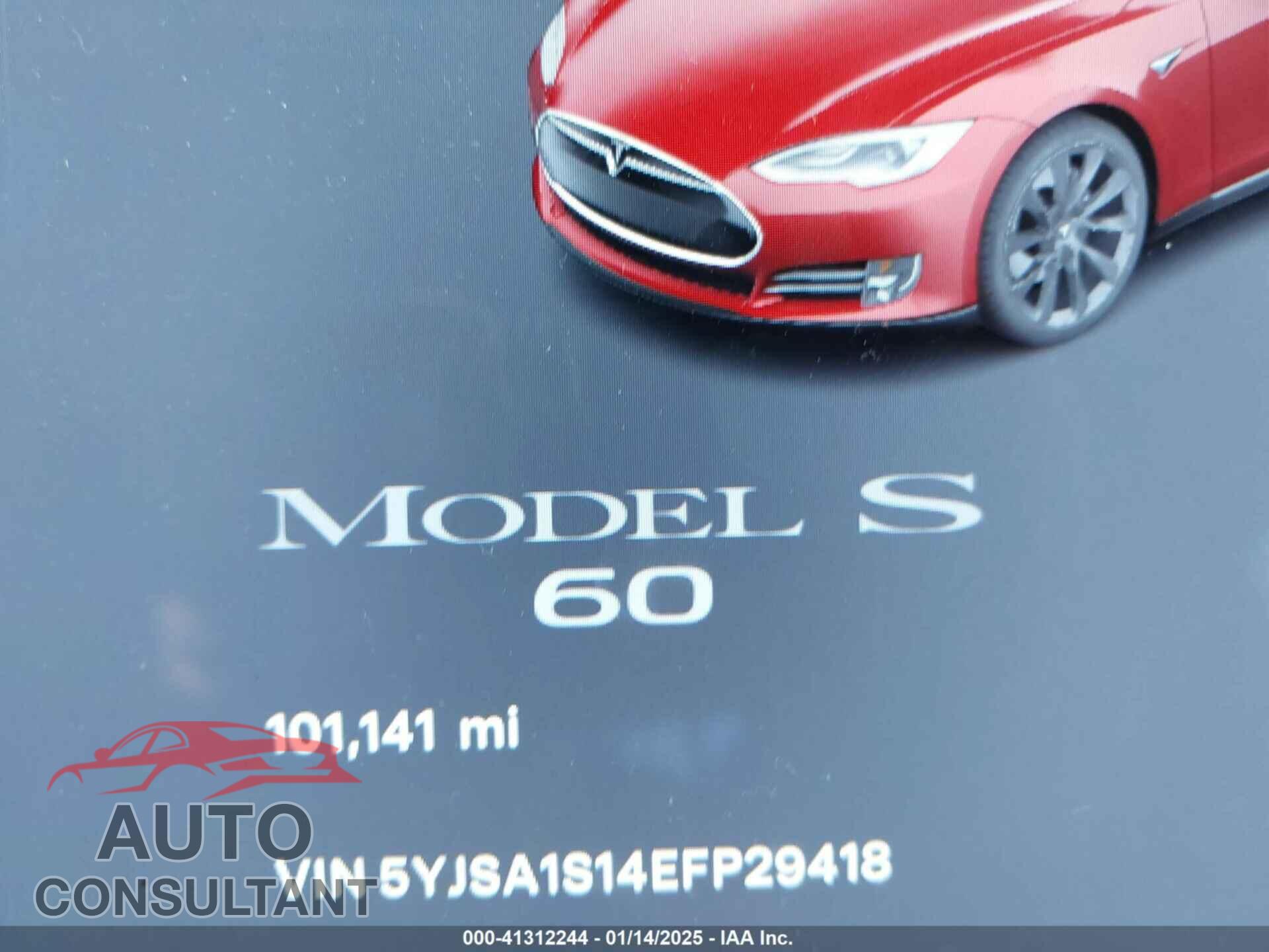 TESLA MODEL S 2014 - 5YJSA1S14EFP29418