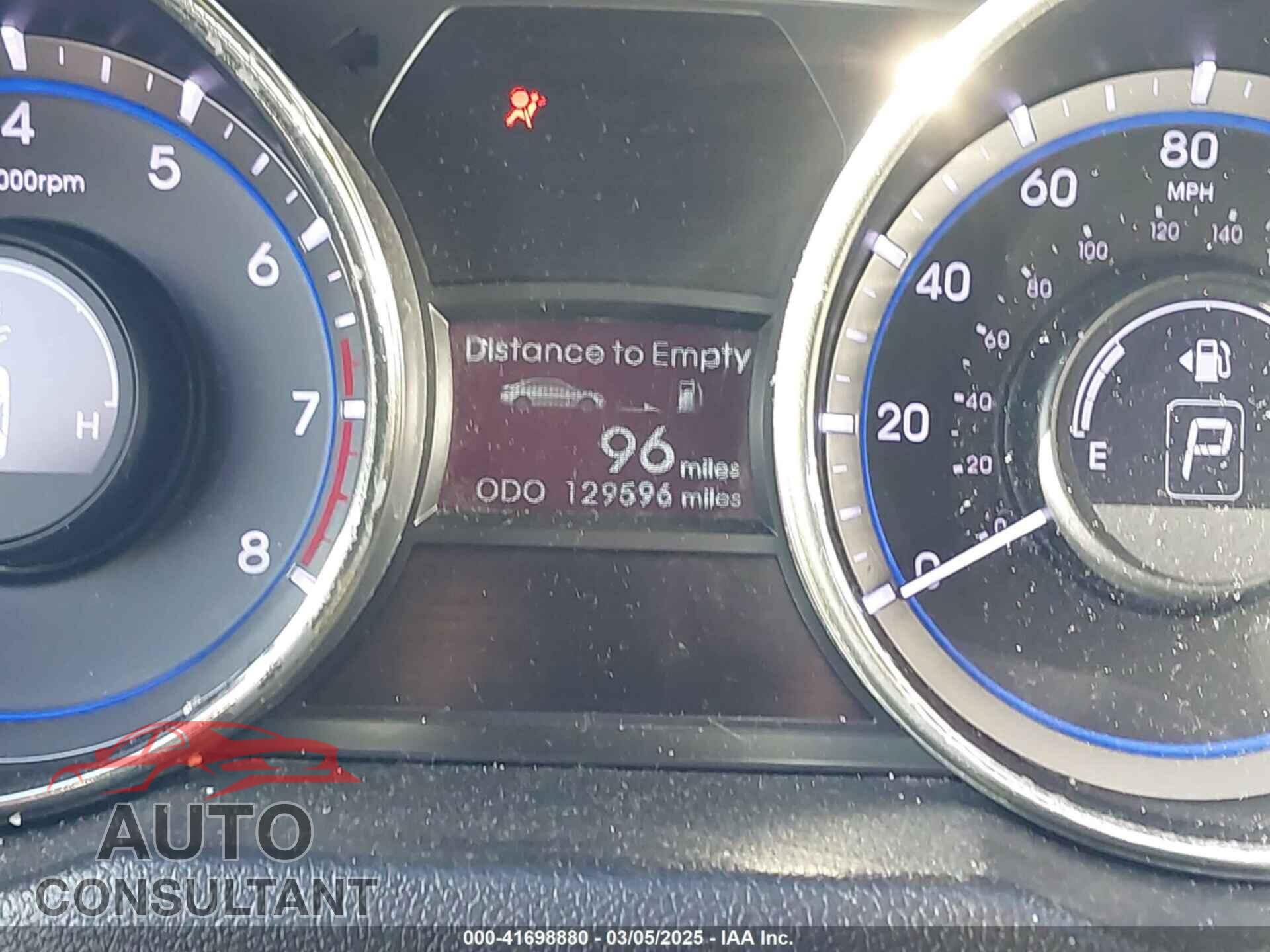 HYUNDAI SONATA 2012 - 5NPEC4AB5CH416444
