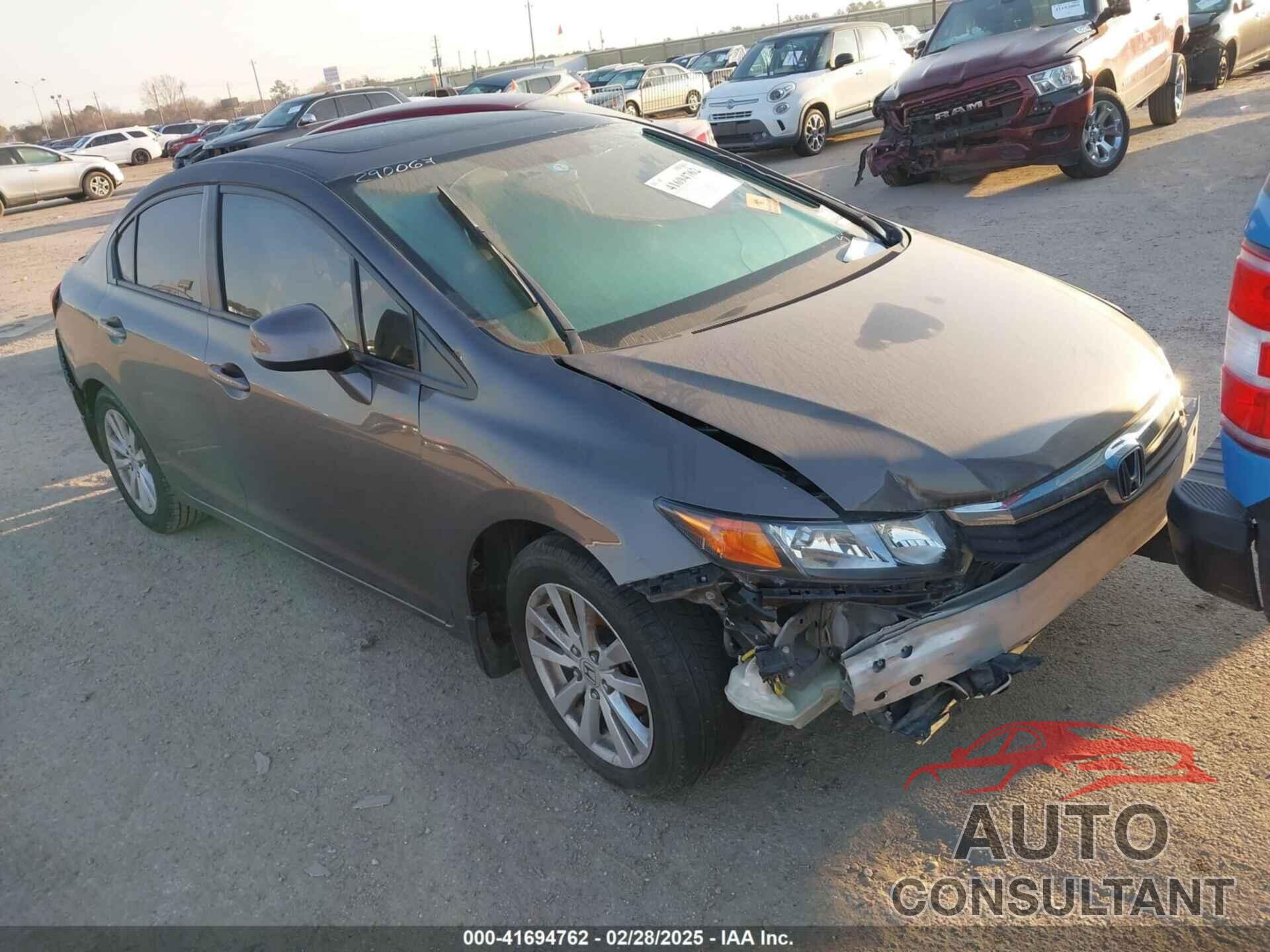 HONDA CIVIC 2012 - 19XFB2F93CE054152