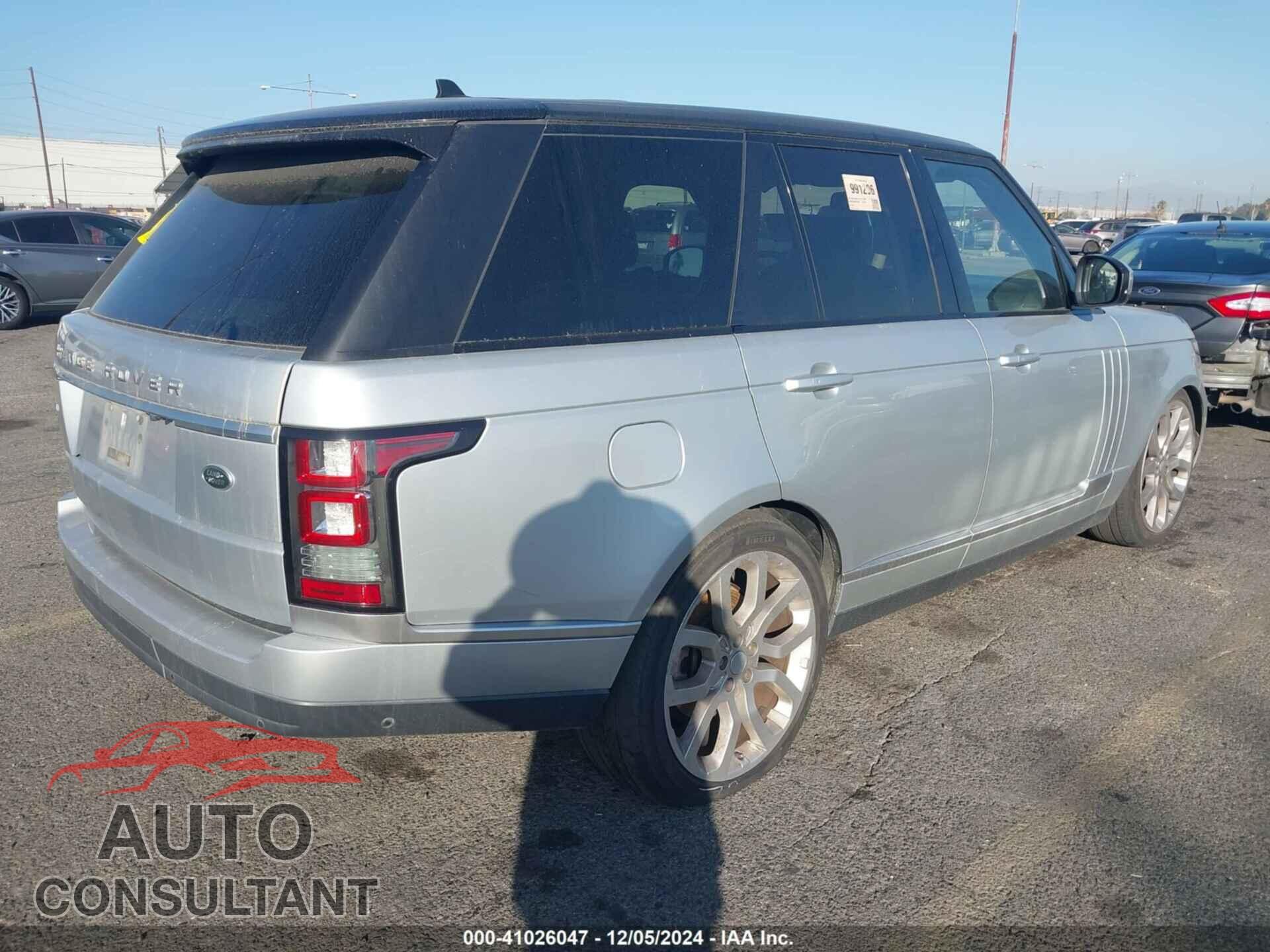 LAND ROVER RANGE ROVER 2016 - SALGS2KF6GA270577