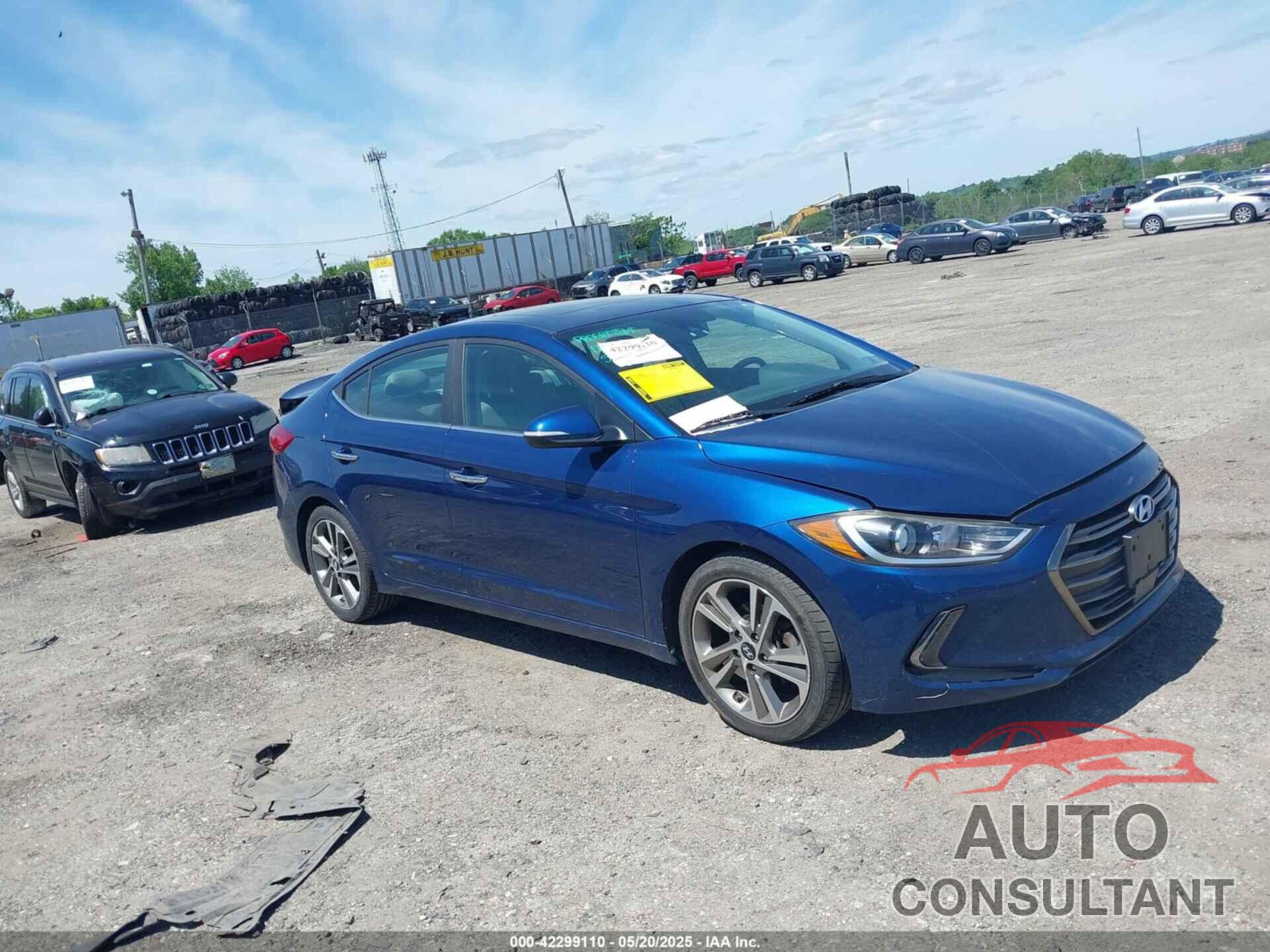 HYUNDAI ELANTRA 2017 - 5NPD84LF6HH059344